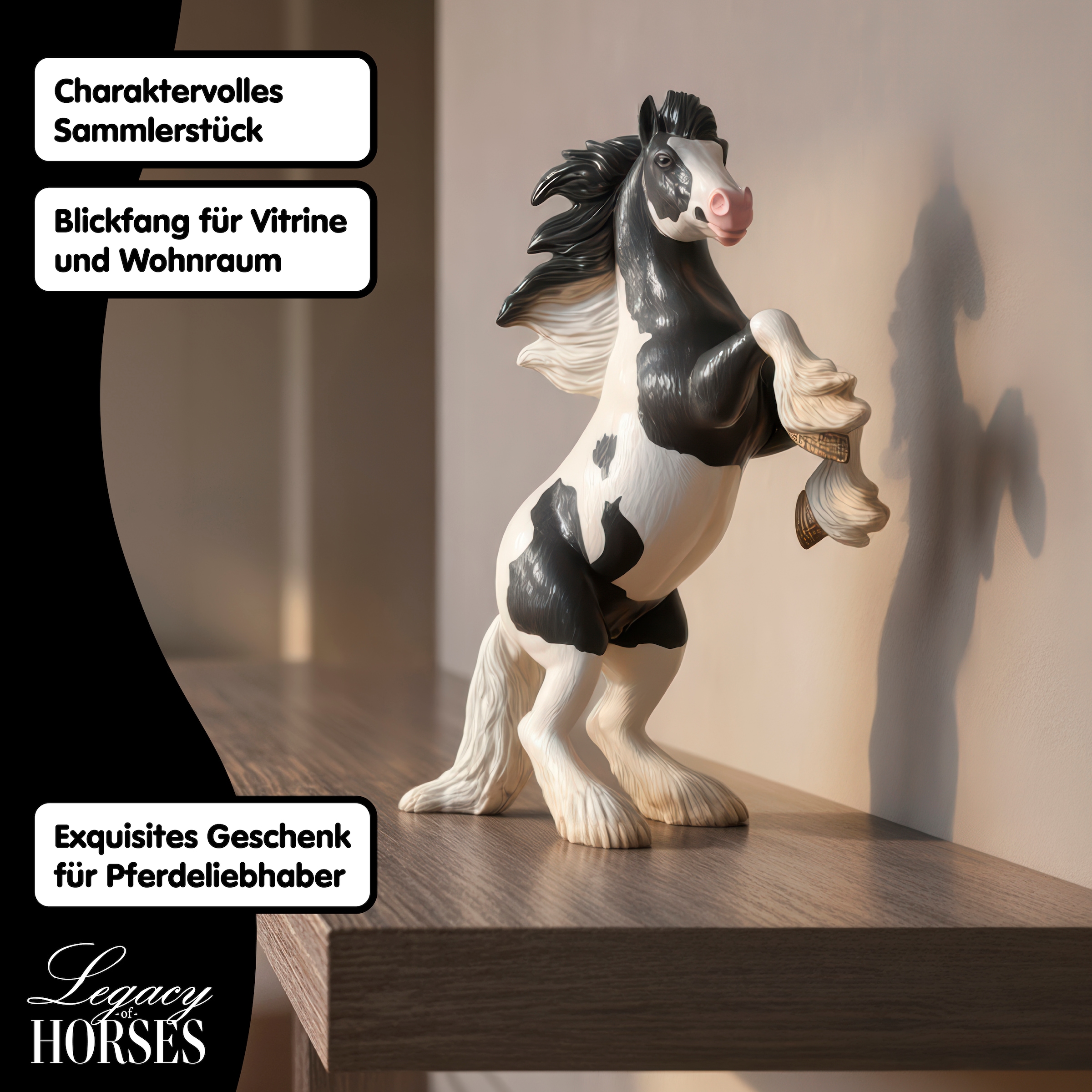 Schleich® Spielfigur »Legacy of Horses, Thunder Tinker Wallach, 1:12 (72263)« Sammelfigur für Erwachsene, Höhe: ca. 27 cm
