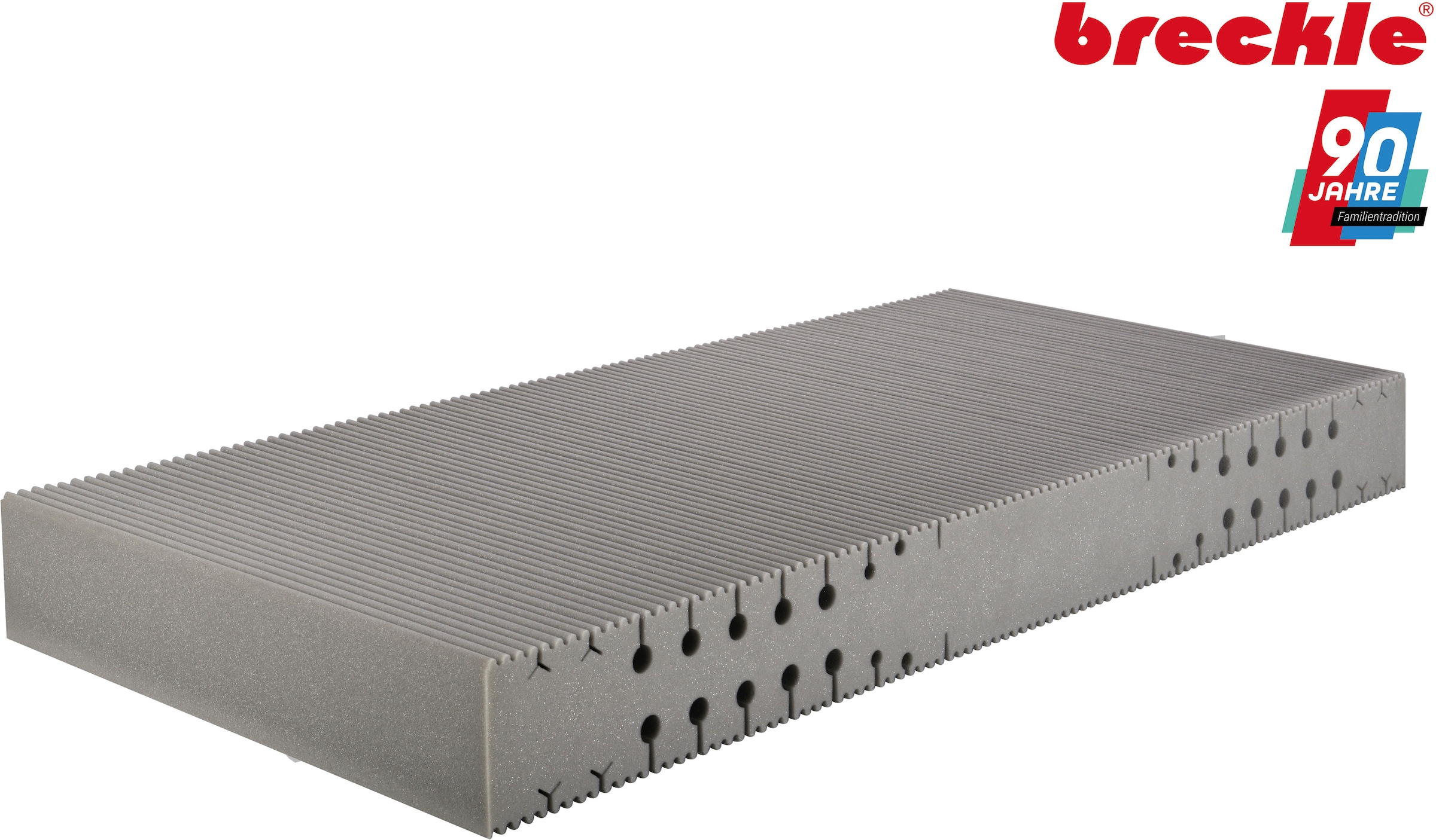 Breckle Kaltschaummatratze »Pro Body S 592, 7 Zonen Matratze 90x200 cm, 140x200 cm« 22 cm hoch Raumgewicht: 35 kg/m³ 1 Stk. tlg. & weitere Größen, Matratze H2/H3, ergonomisch, atmungsaktiv