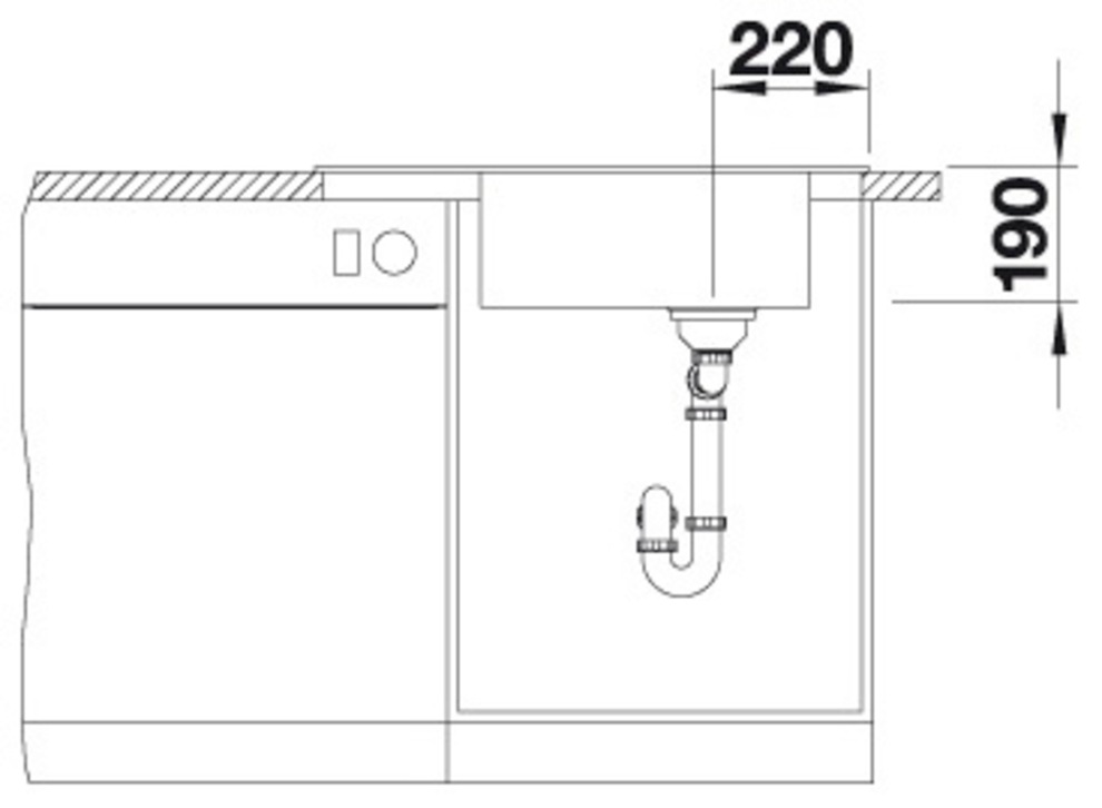 Blanco Granitspüle »ELON XL 6 S« 1 Stk. tlg. erhältlich in mehreren Farben, inklusive gratis Edelstahl-Tropfgitter