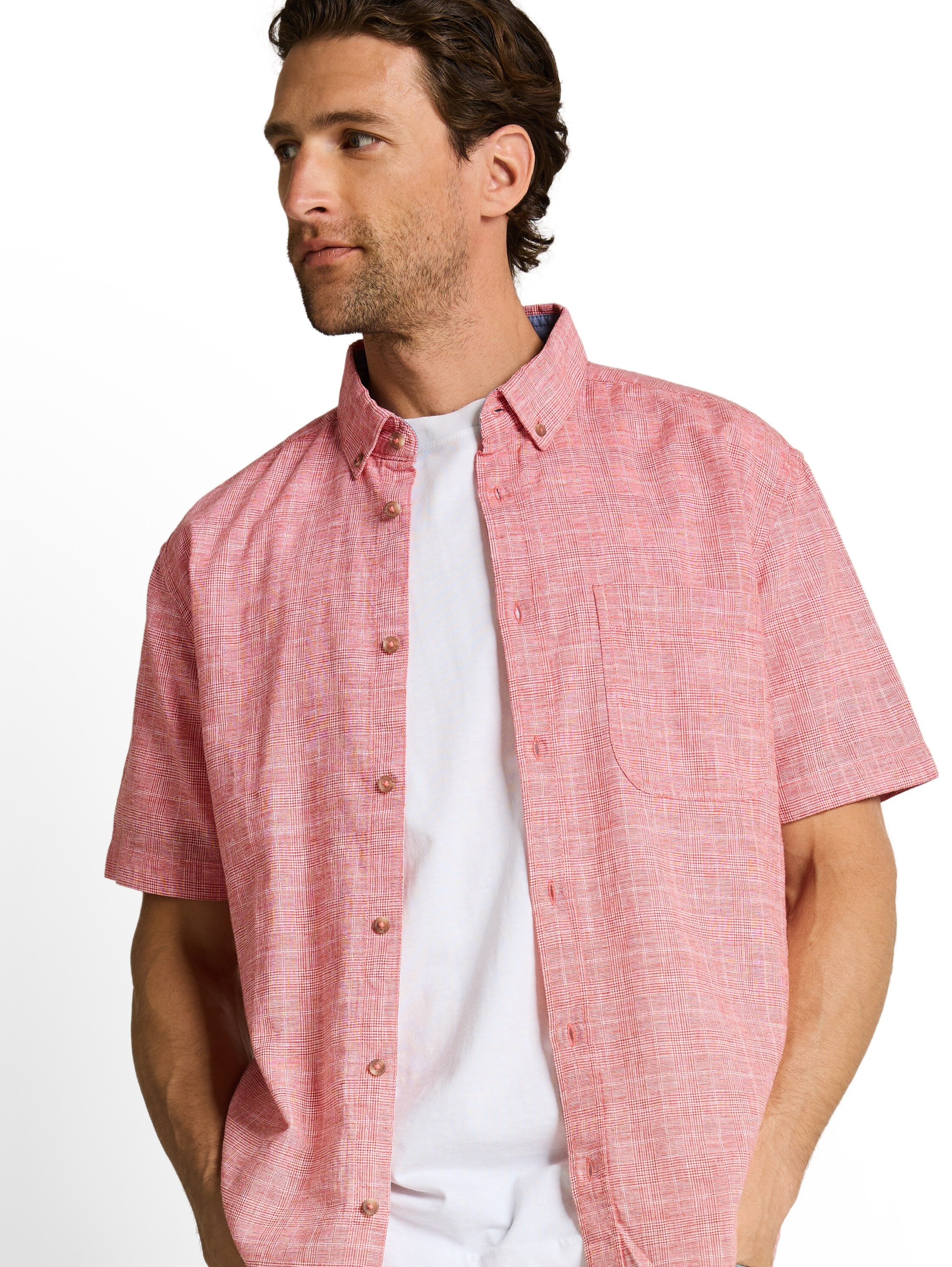 TOM TAILOR Kurzarmhemd mit Button-Down Kragen