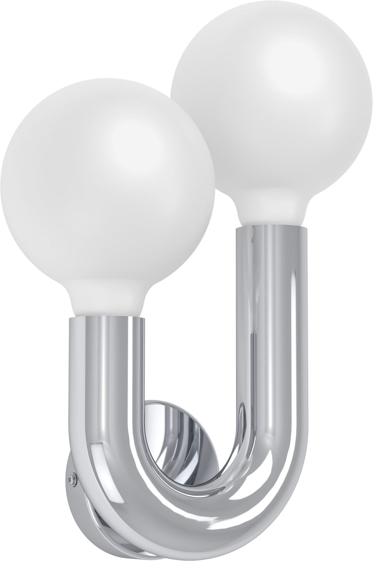 EGLO Wandleuchte »MELLILI« E27 1 Stk. Wandlampe, Lampe, Flur, Wohnzimmer, chrom  H:23,6 cm