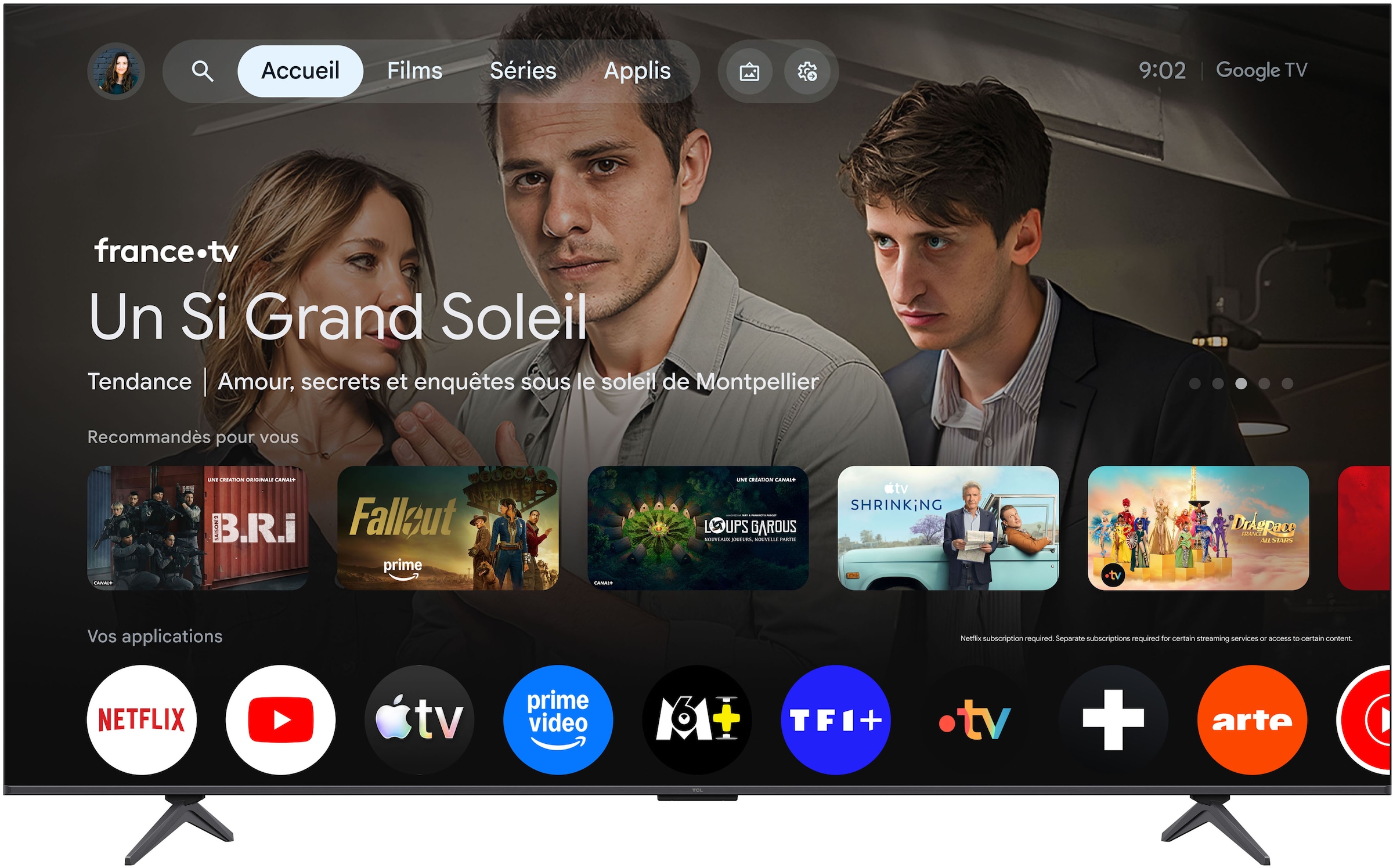 TCL LED-Fernseher »85T8D« 215 cm/85 ″ Smart-TV