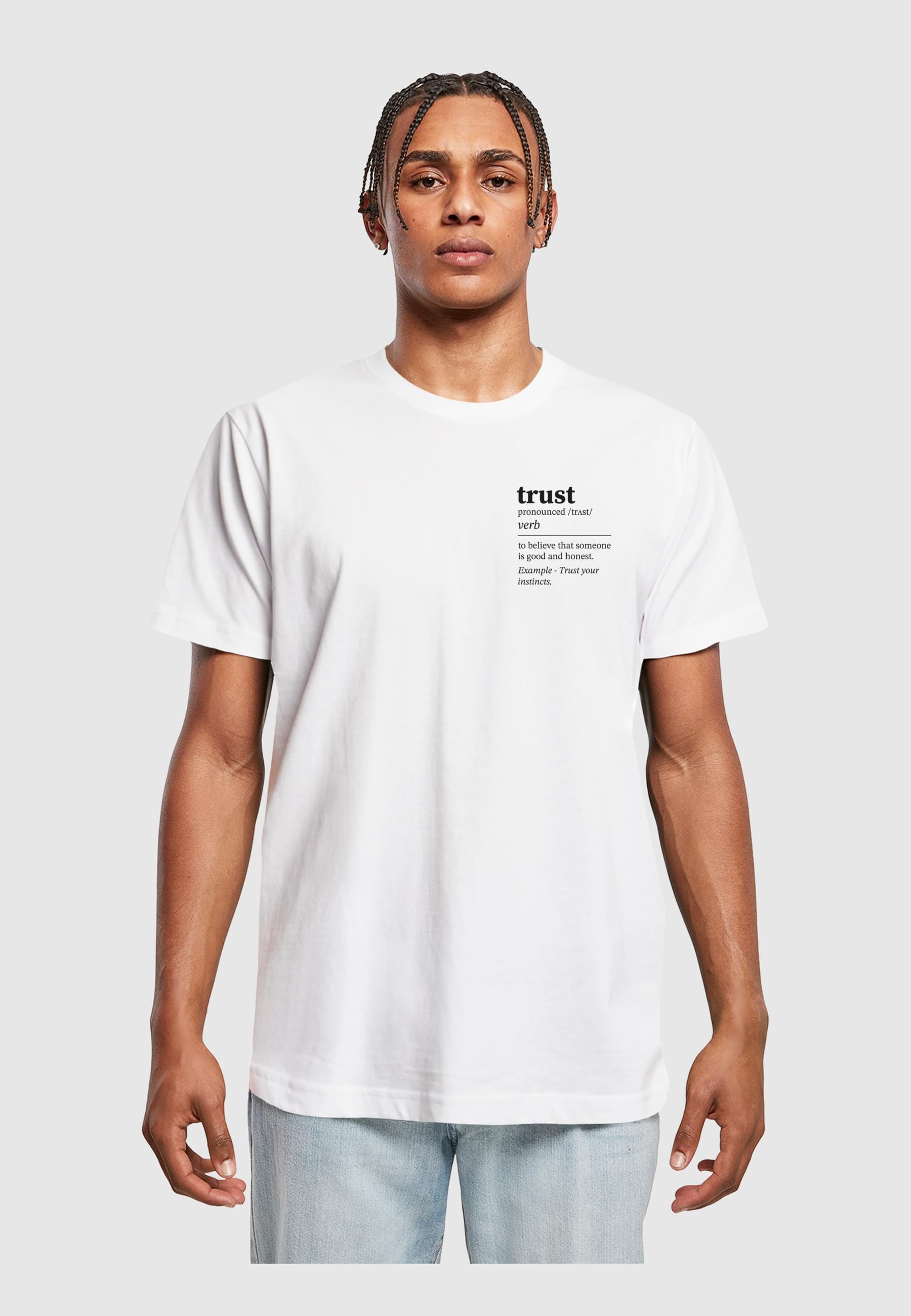 MisterTee T-Shirt »MisterTee Herren Trust Definition Tee«, (1 tlg.)