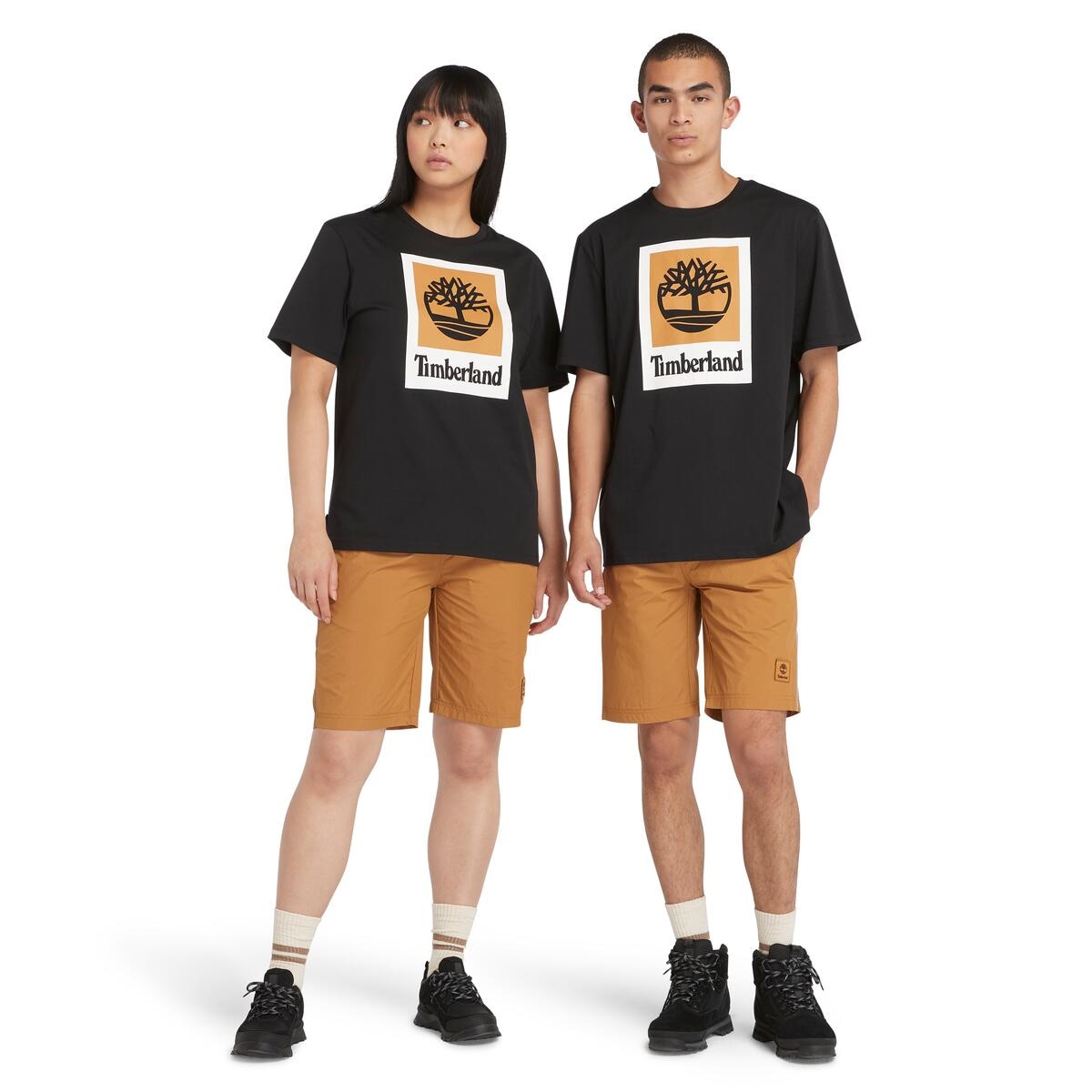 Timberland T-Shirt "STACK LOGO Colored Short Sleeve Tee", 1 Stk. UNISEX günstig online kaufen