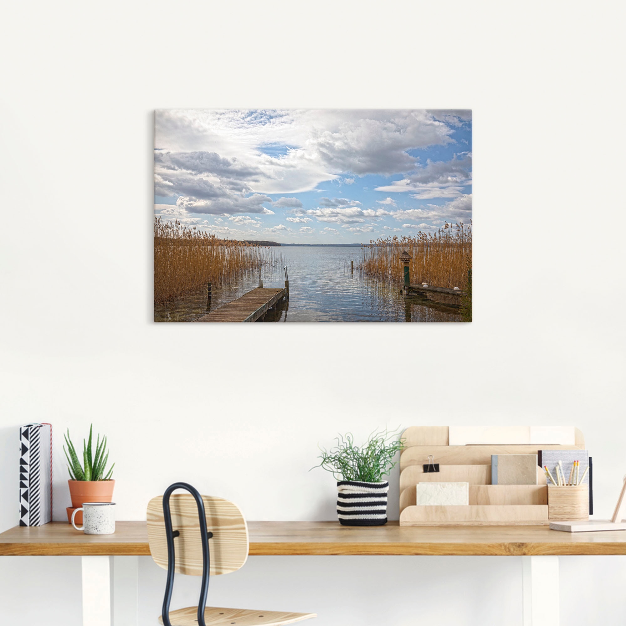 Artland Leinwandbild »Idylle am Ratzeburger See«, Seebilder, (1 St.), auf Keilrahmen gespannt