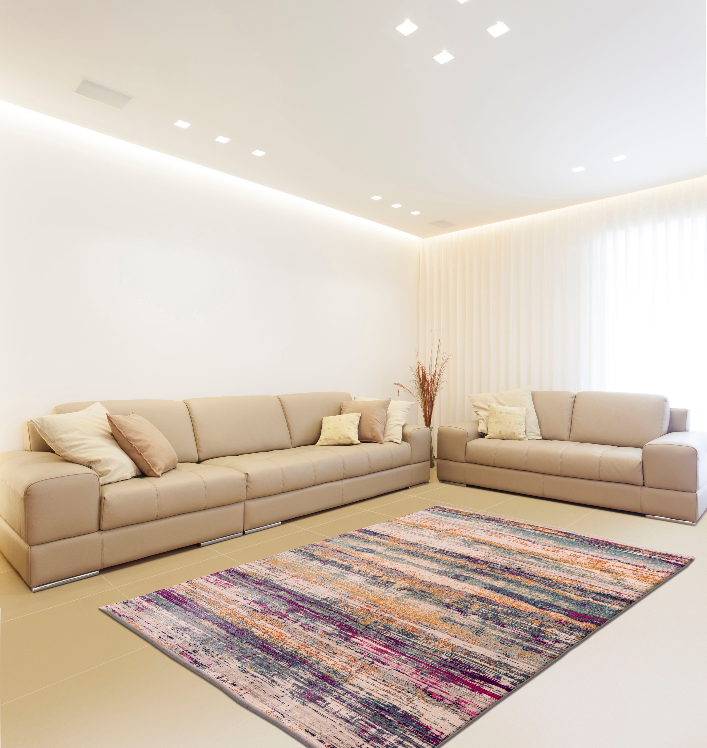 calo-deluxe Teppich »Valessa-707«, rechteckig, 5 mm Höhe, Wohnzimmer