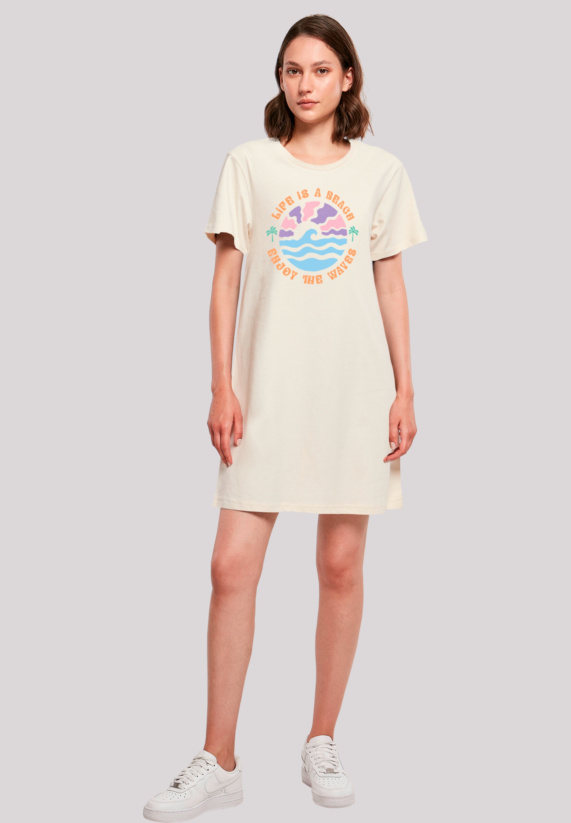 F4NT4STIC T-Shirt »Life Is A Beach Enjoy The Waves«, Premium Qualität