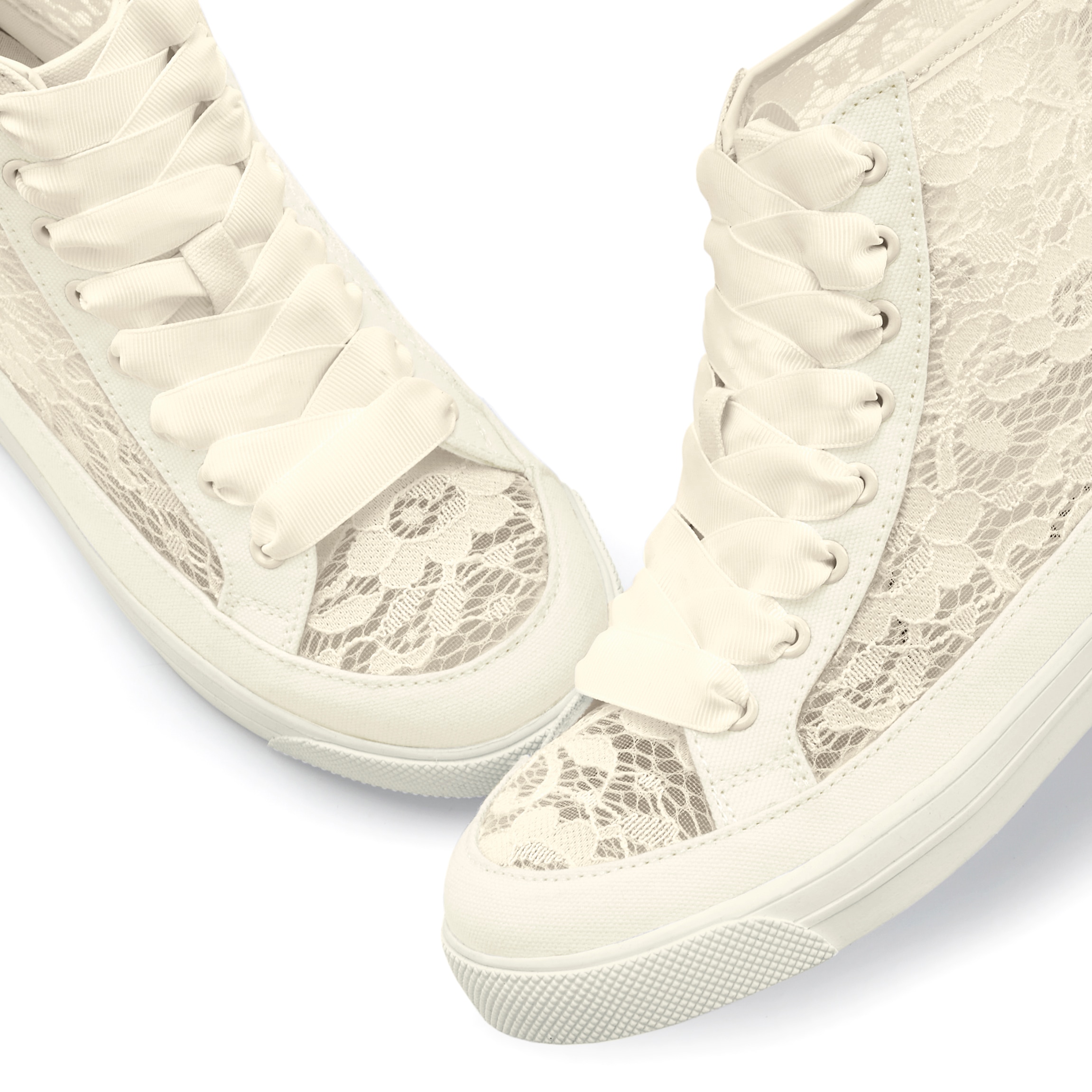 LASCANA Sneaker »Textilschuhe, Stoffschuhe, High-Top-Sneaker,«, aus Textil zum Schnüren VEGAN