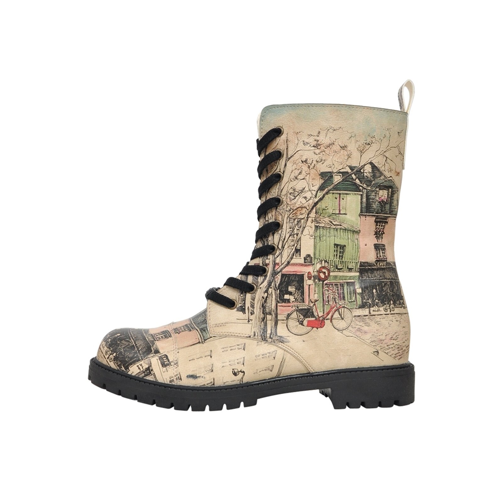 DOGO Schnürboots "Zipsy Bonjour Paris Damen Stiefel / Female", Vegan günstig online kaufen