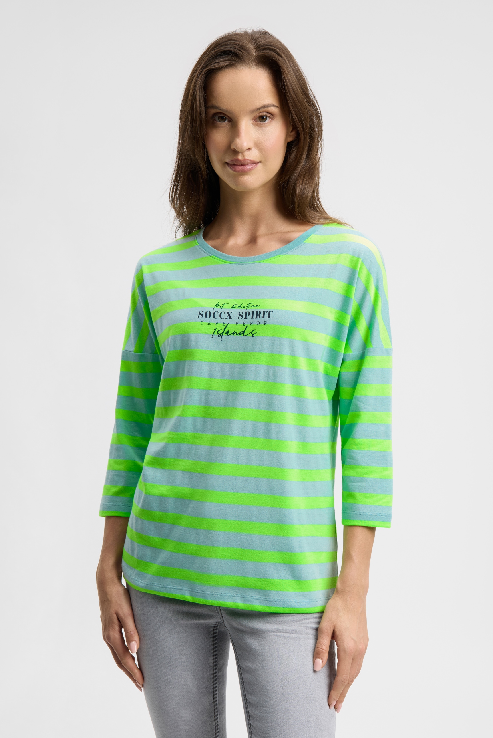 SOCCX Rundhalsshirt mit Baumwolle