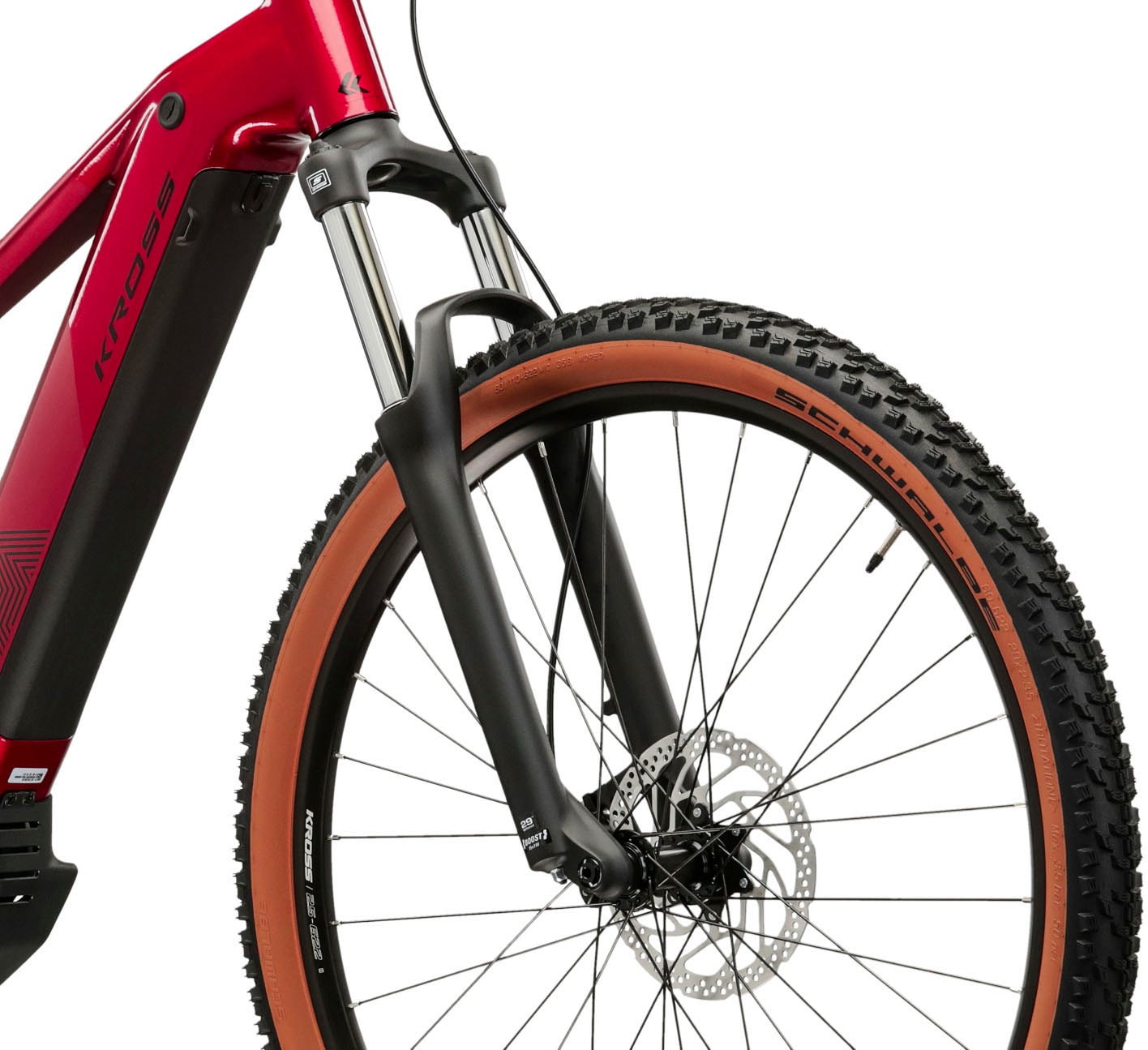 Kross »Influx Hybrid 2.0 16,7Ah / 600 Wh 29 Zoll rot 9 Gänge 2026« 9 Gang Shimano CUES U4000 Schaltwerk Kettenschaltung Mittelmotor 250 W