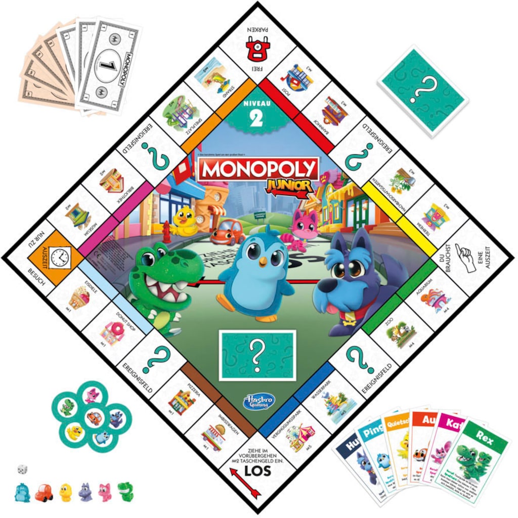 Hasbro Spiel »Monopoly Junior 2in1«, Made in Europe