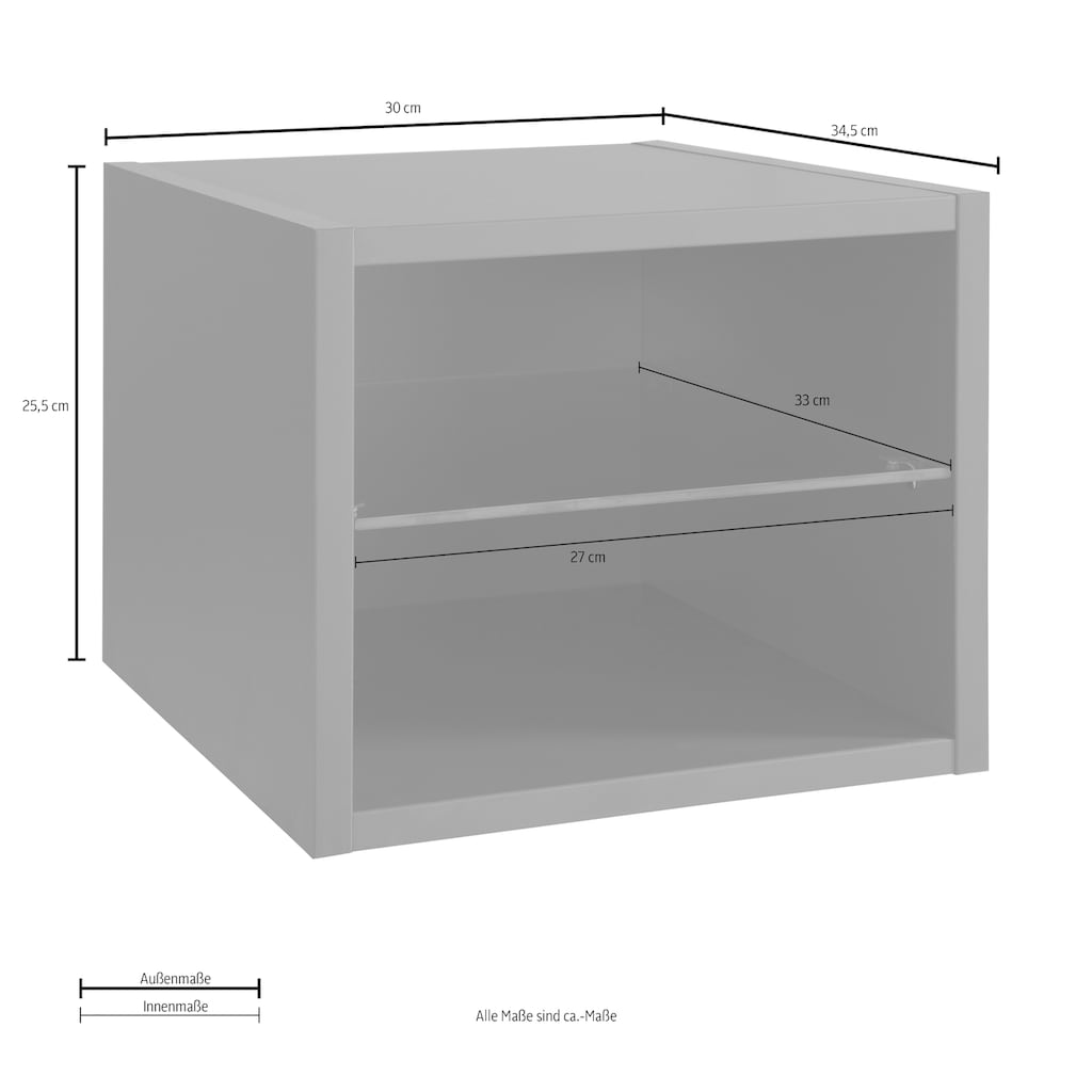 OPTIFIT Regalelement »Napoli«, (Set bestehend aus Waschtisch und Spiegelschrank)