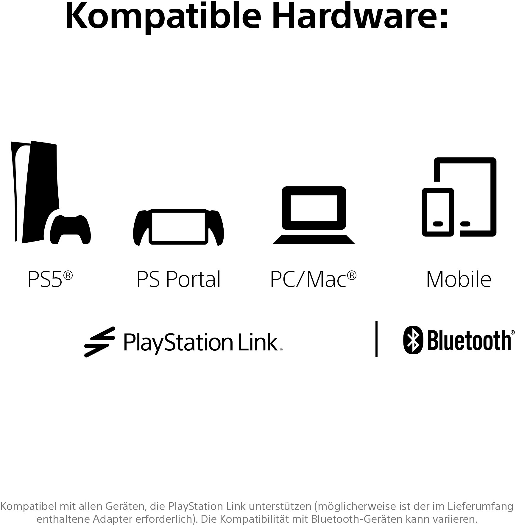 PlayStation 5 Gaming-Headset »PULSE Elite™ Wireless-Headset«, Bluetooth, Rauschunterdrückung-Stummschaltung-Multi-Point-Verbindung