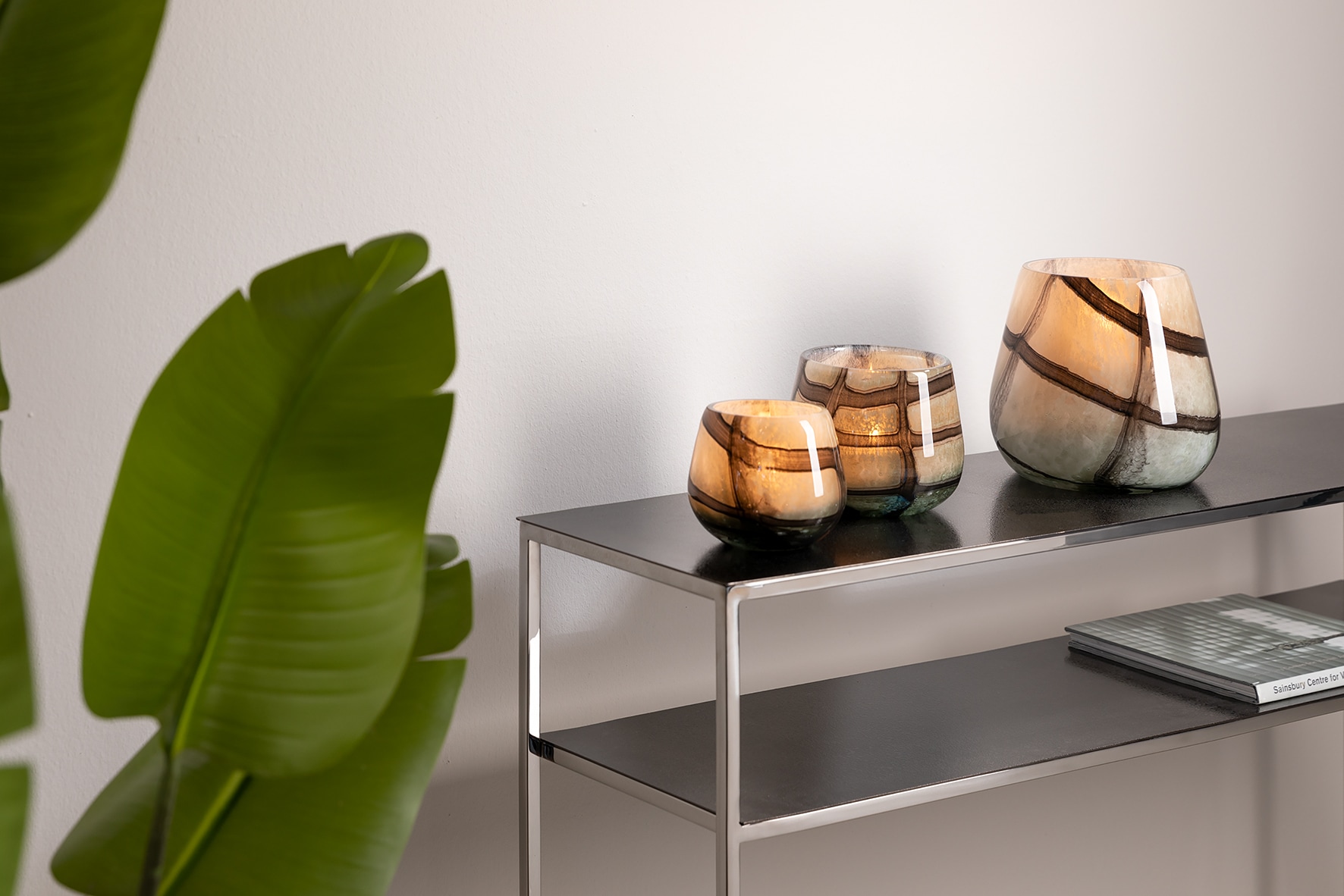 Fink Tischvase »MARLY«, (1 St.), Dekovase, Blumenvase, Windlicht, Vase aus Glas
