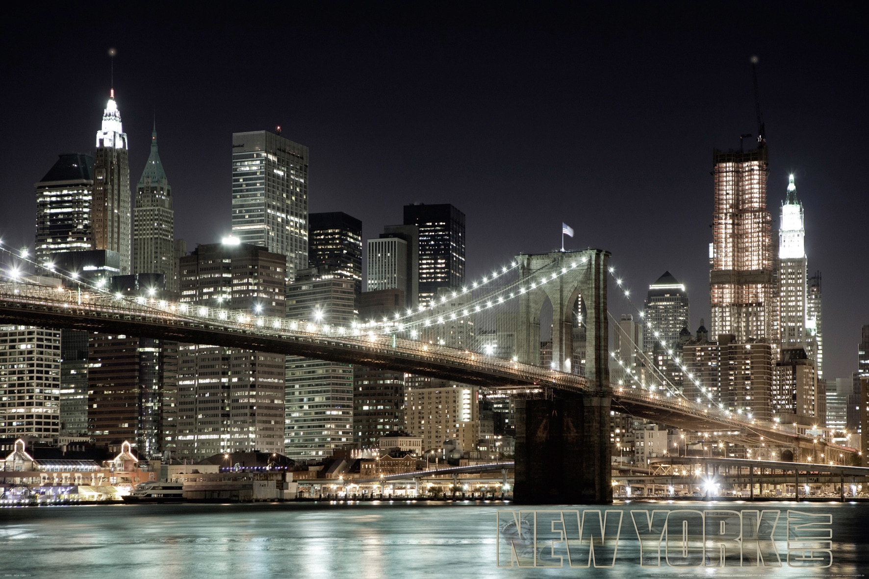 Papermoon Fototapete "Manhatten Bridge" glatt