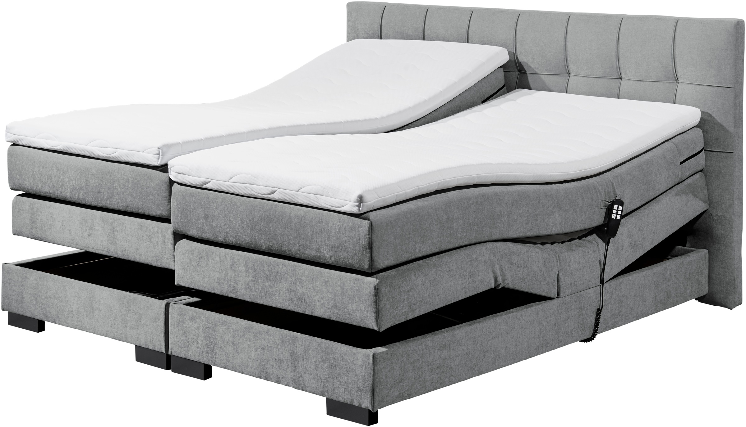 ED EXCITING DESIGN Boxspringbett "Talena", inkl. Motor und Topper günstig online kaufen