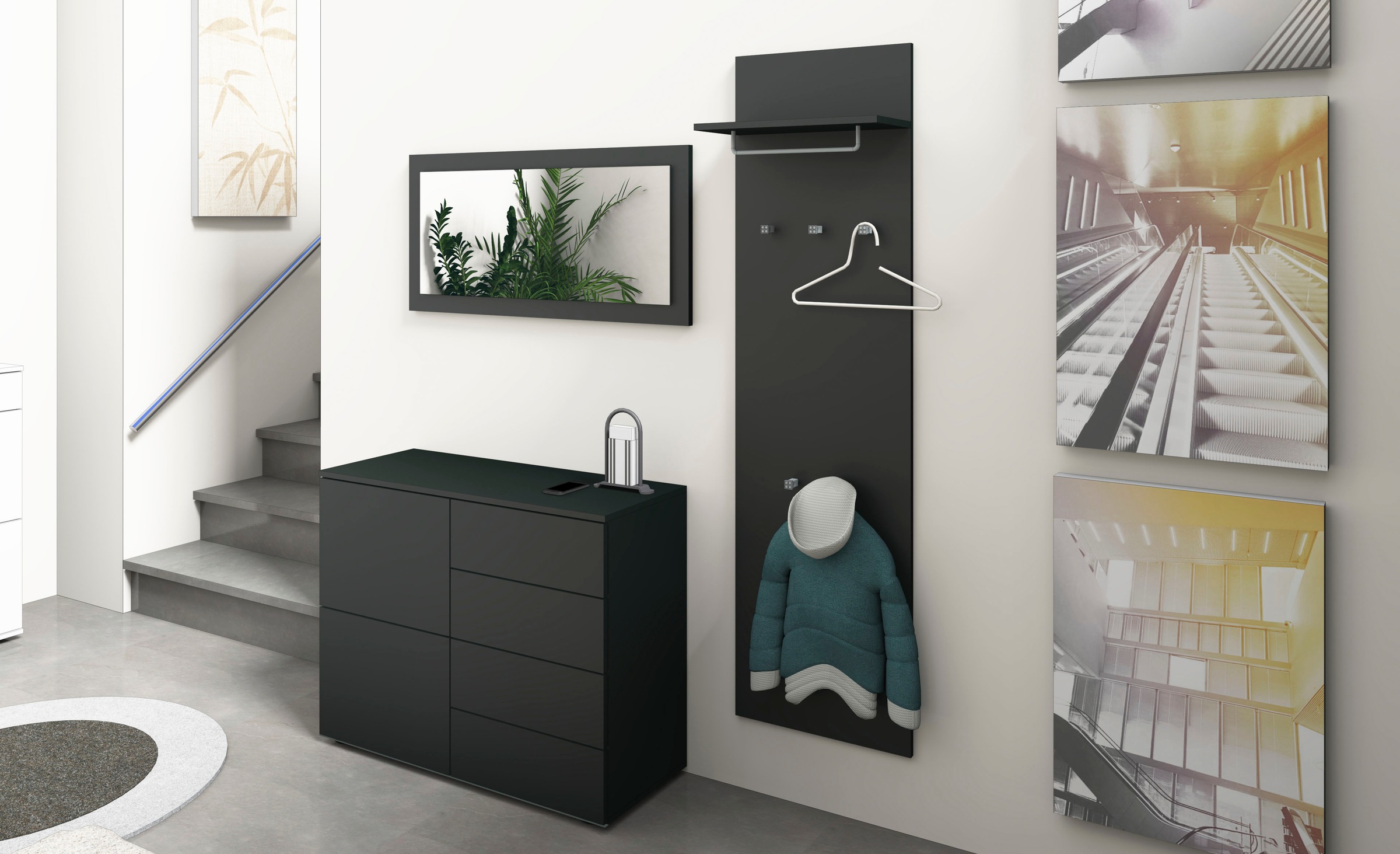 Thumbnail - borchardt Möbel Garderoben-Set 3 Stk. tlg.