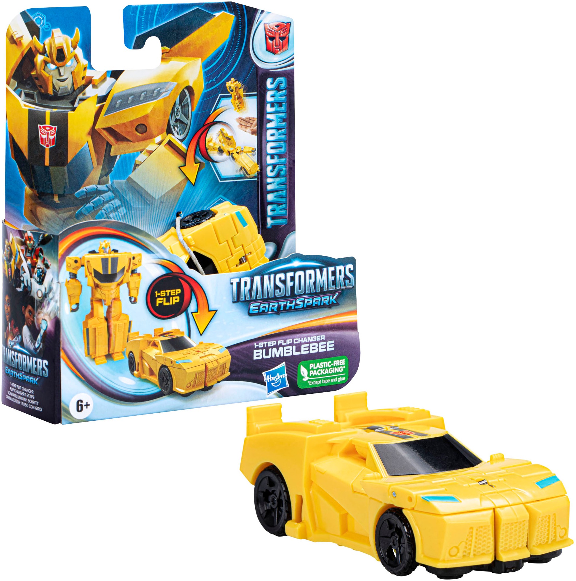 Hasbro Actionfigur »Transformers EarthSpark, 1-Step Flip Changer Bumblebee«