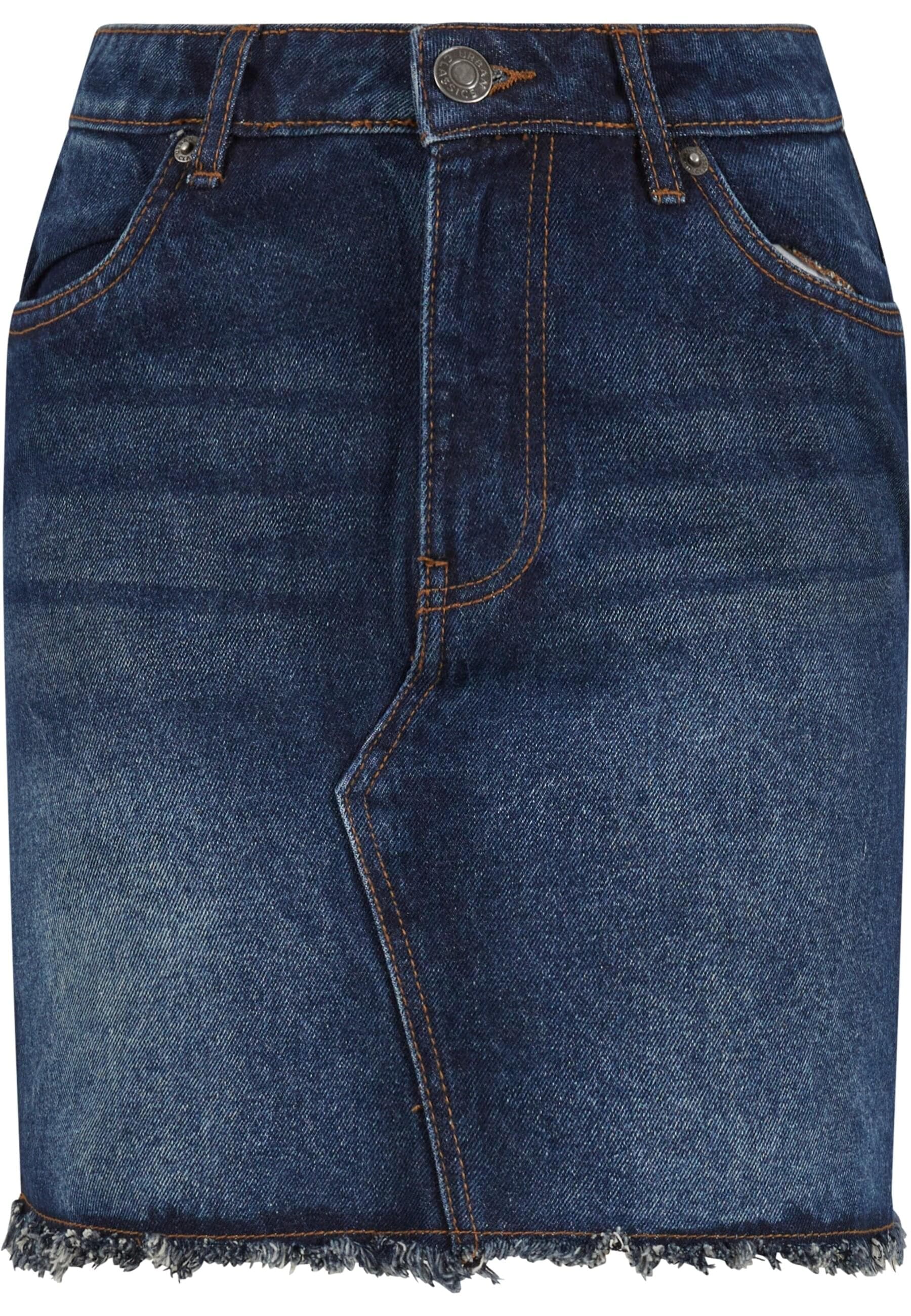 URBAN CLASSICS Sommerrock »Urban Classics Ladies Heavy Mini Denim Skirt«, (1 tlg.)