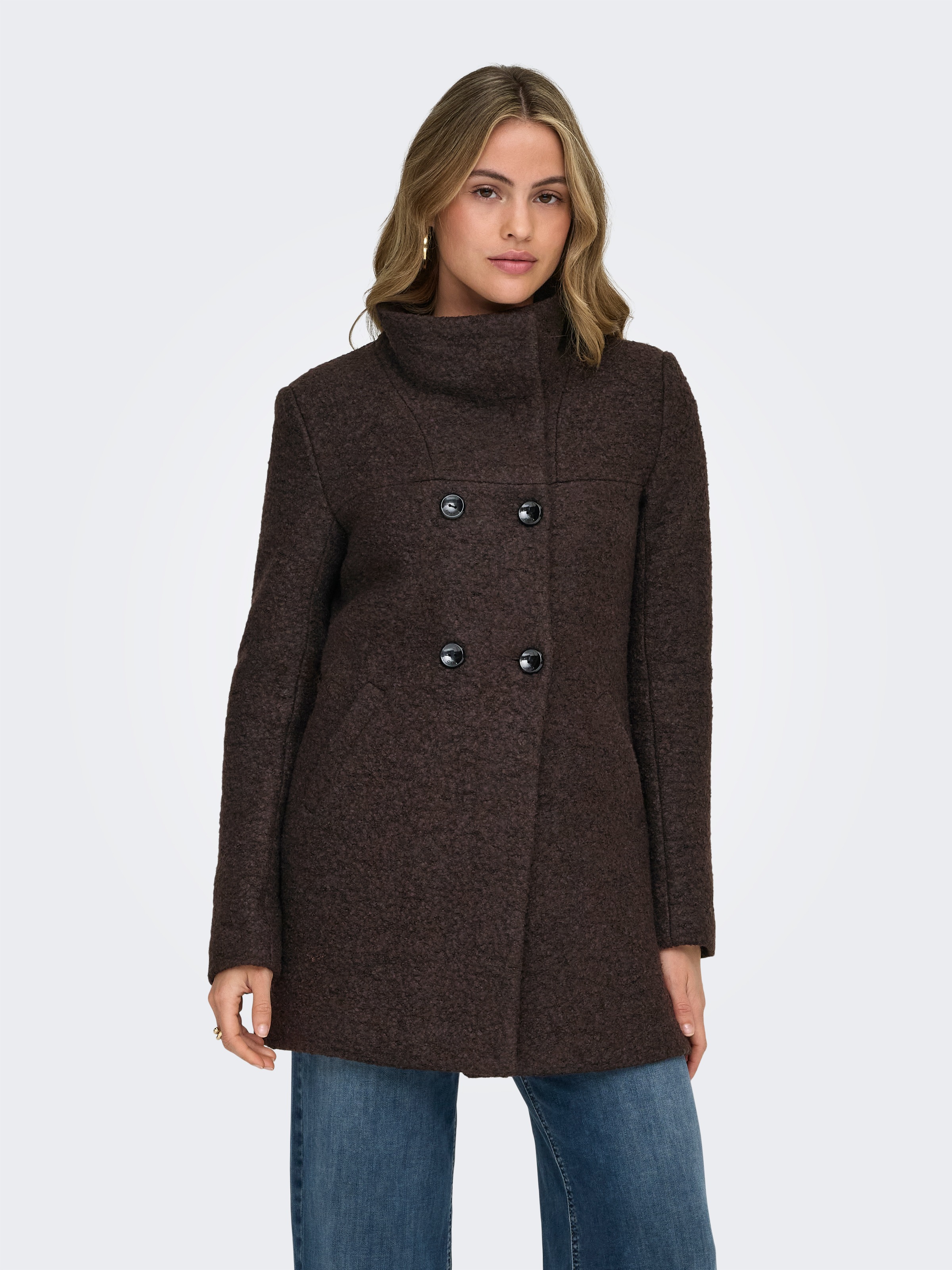 ONLY Langjacke "ONLNEWSOPHIA WOOL COAT OTW CC" Materialmix günstig online kaufen
