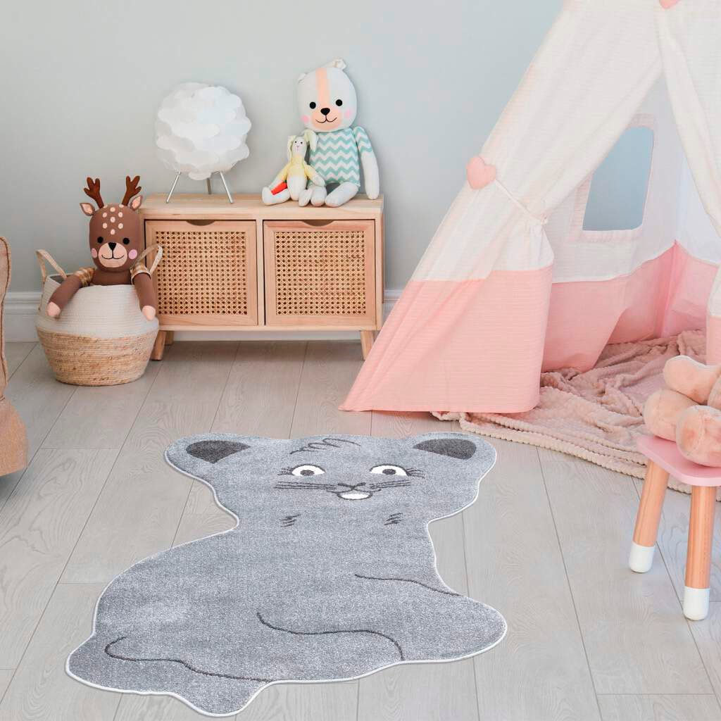 Carpet City Kinderteppich "ANIME894" Motivform 11 mm Höhe Kinderzimmer Tepp günstig online kaufen