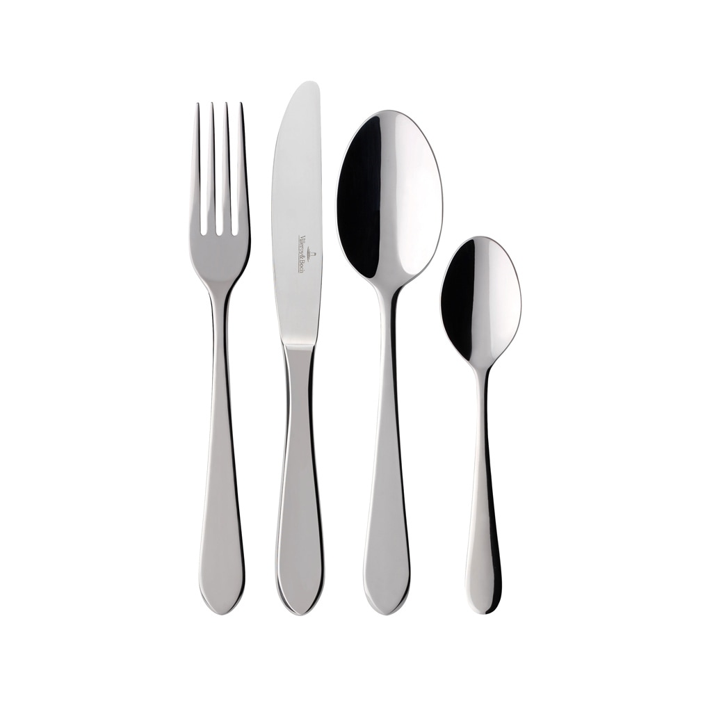 "Besteck-Set VILLEROY & BOCH ""Tafelbesteck Oscar 180er Set silber"", silber, 180, Essbesteck-Sets, Spülmaschinenfest"