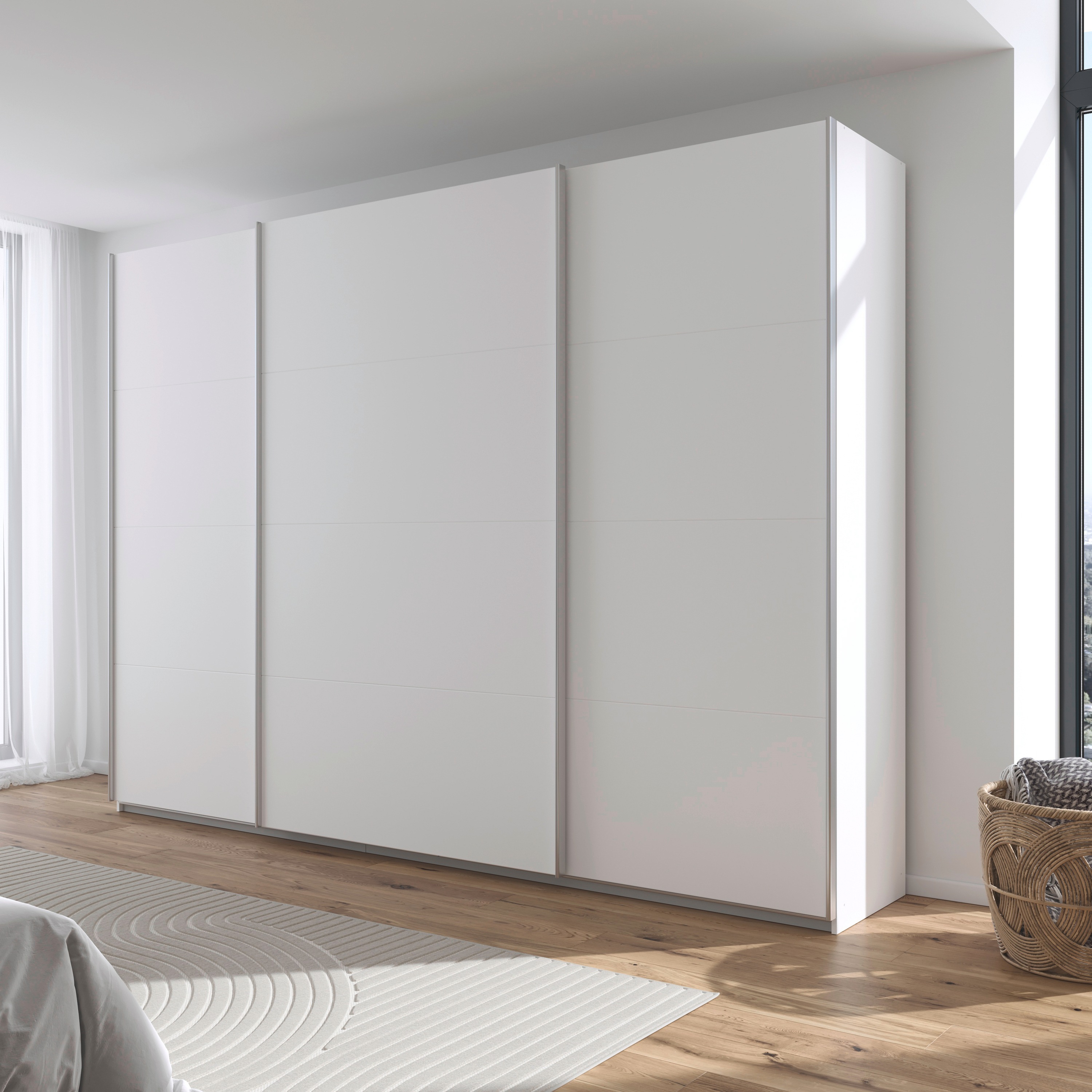 Thumbnail - rauch Schwebetürenschrank "Kleiderschrank Schrank Garderobe AGORDO mit Dekor- oder Hochglanzfront", (in zwei Griff-Farbe...