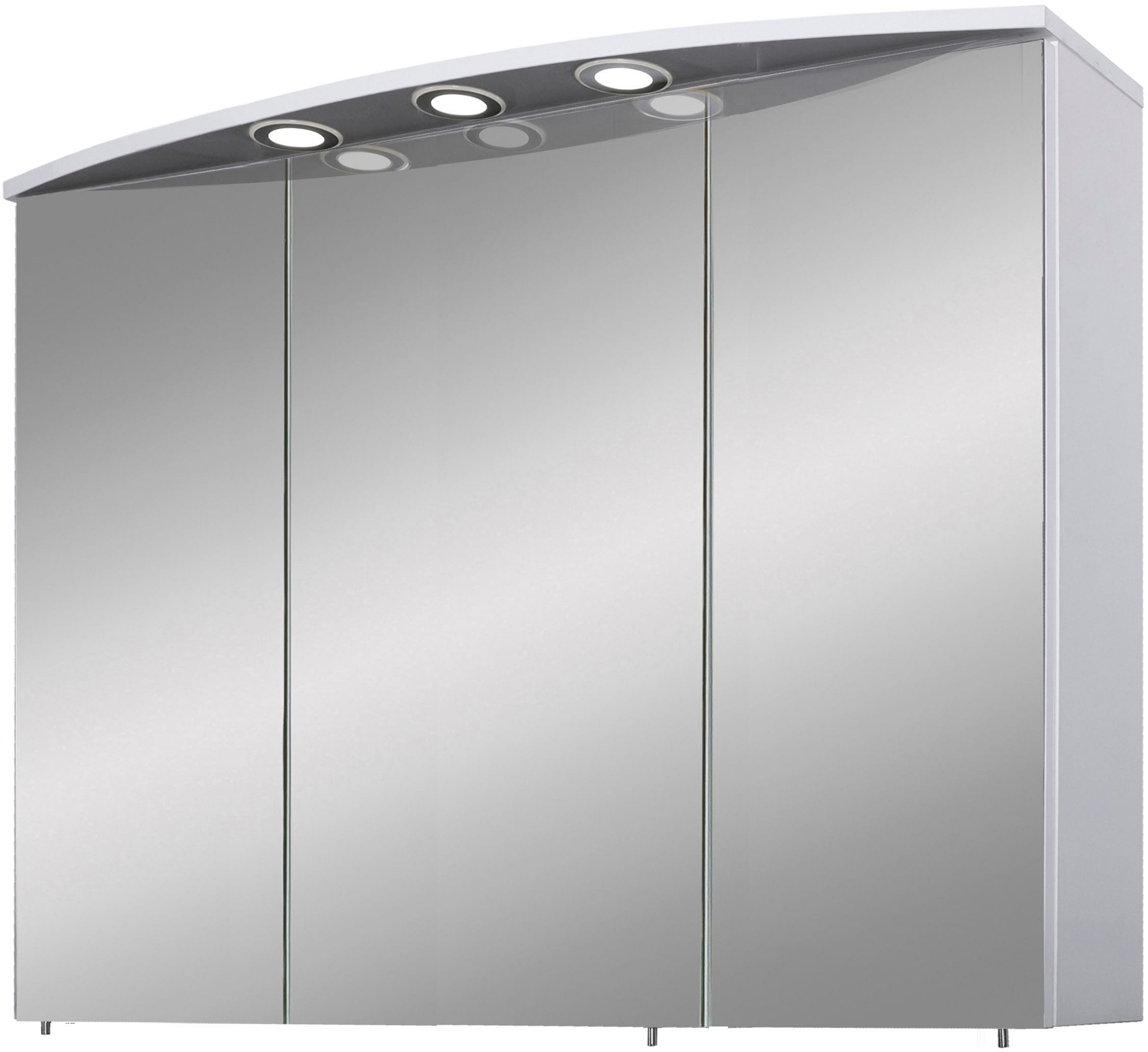 Schildmeyer Spiegelschrank »Verona«, Breite 120 cm, 3-türig, 3 LED- Einbaustrahler, Schalter-/Steckdosenbox kaufen | BAUR | Spiegelschränke
