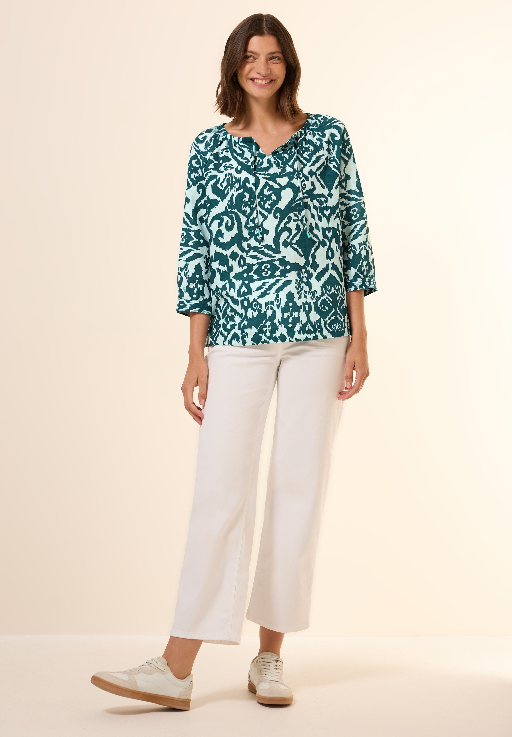 Cecil Klassische Bluse, mit 3/4 Ärmeln