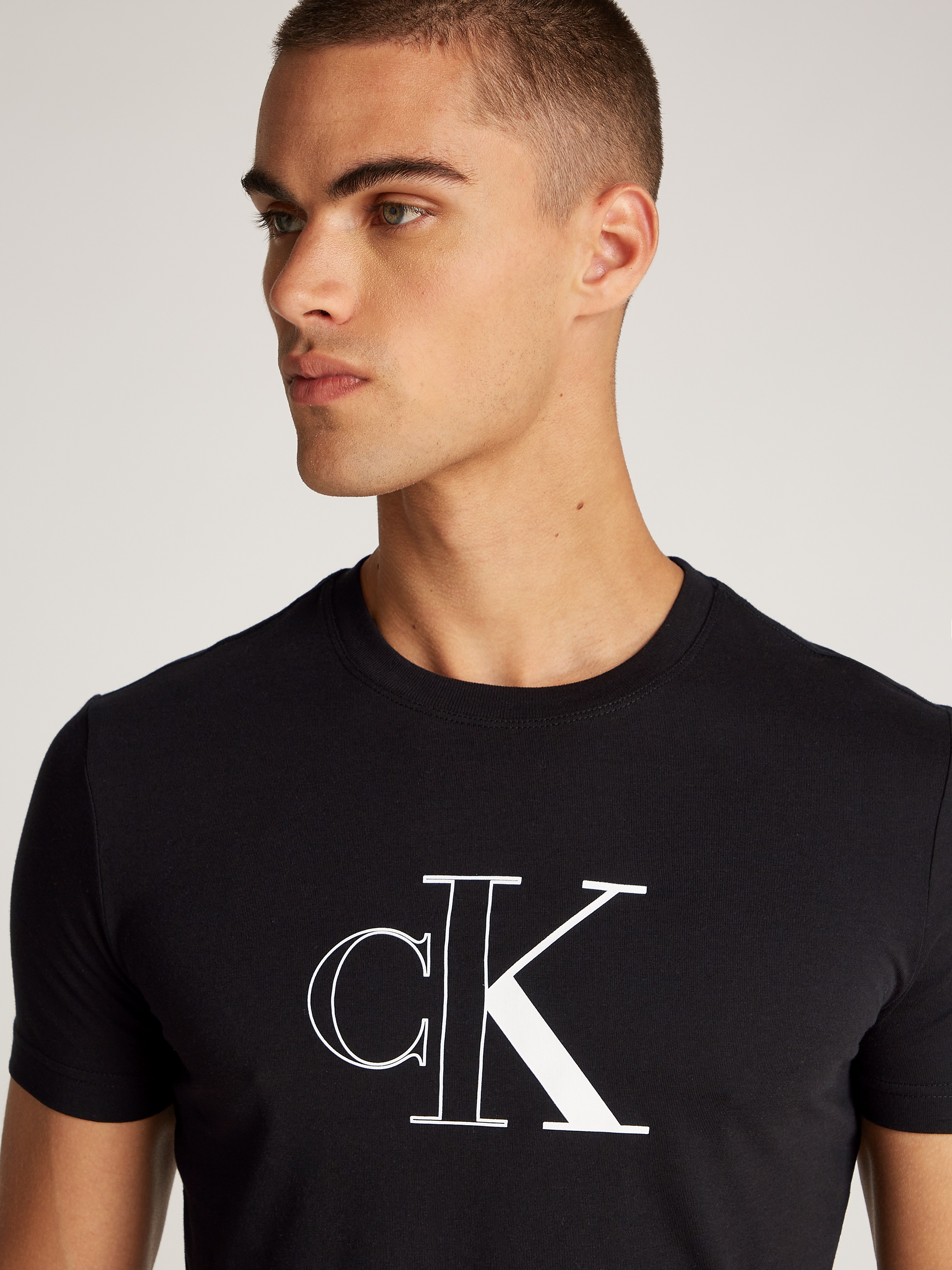 Calvin Klein Jeans T-Shirt "OUTLINE MONOLOGO TEE", mit Logoprägung günstig online kaufen