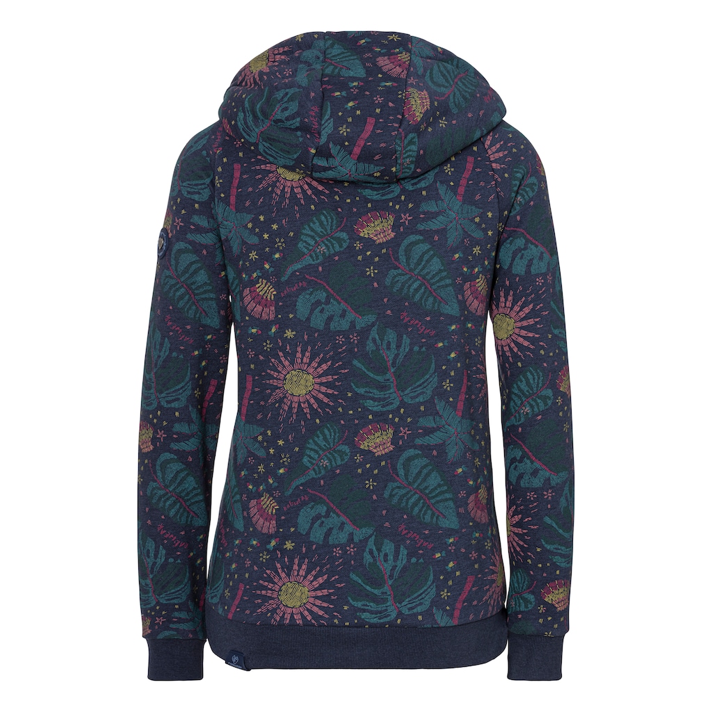 Ragwear Sweatjacke »Sweatshirt FLLOW PRINT«, mit besonderem Allover Druck