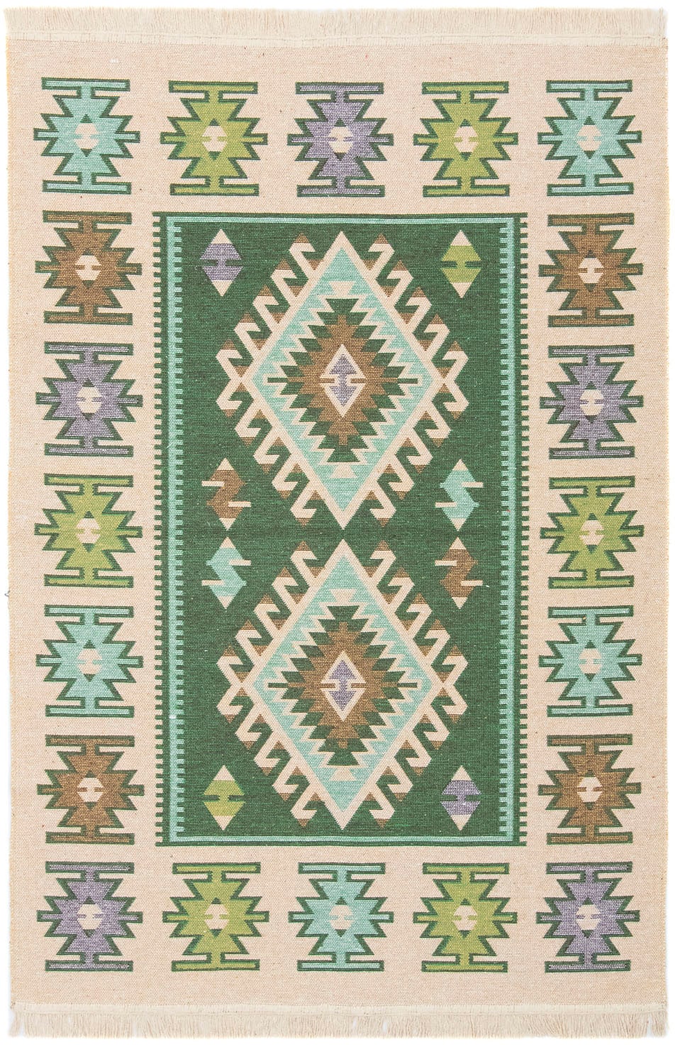 morgenland Wollteppich »Kelim Teppich Ariz«, rechteckig, 5 mm Höhe, reine Baumwolle