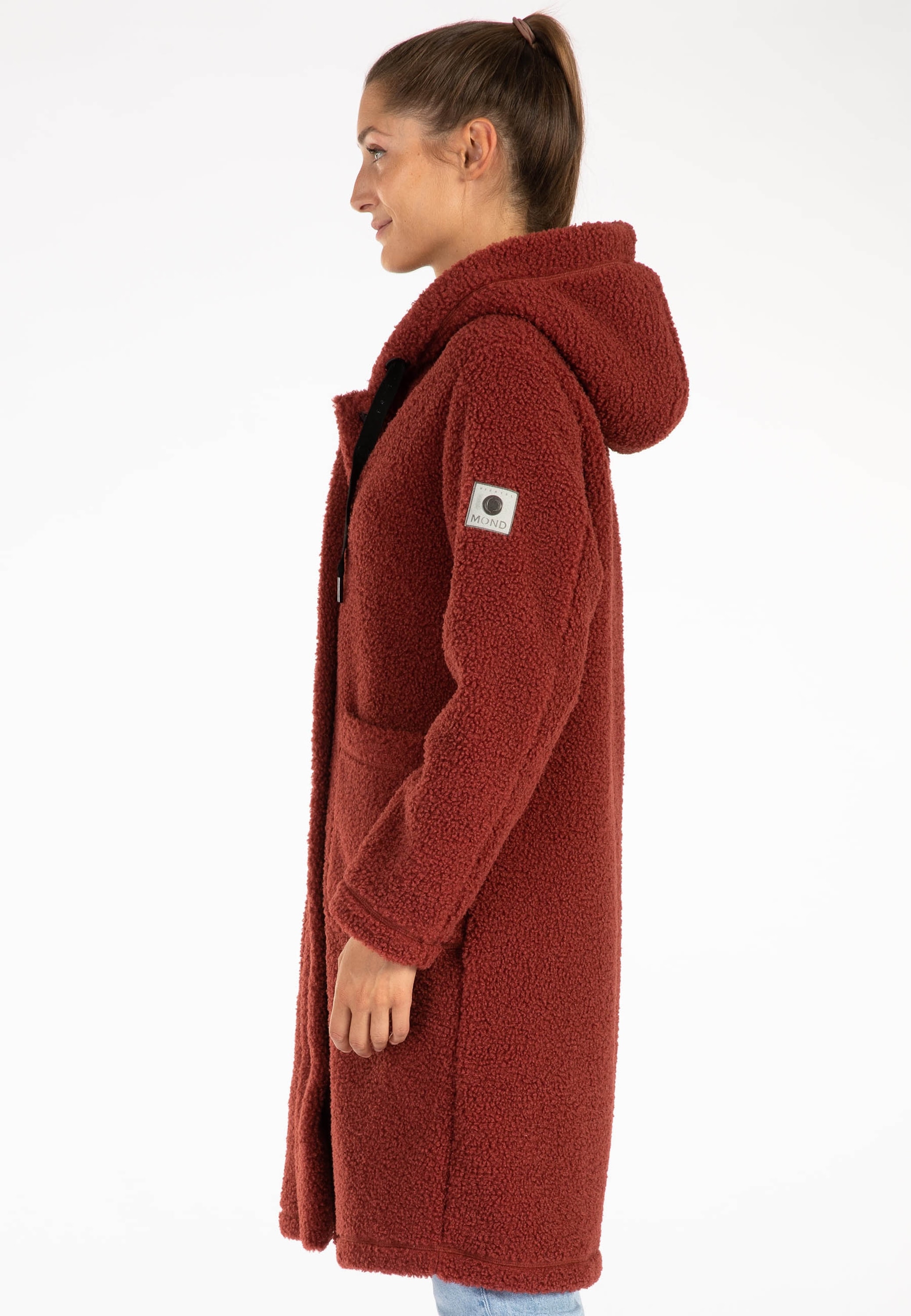 LPO Fleecejacke »SHERPA DENISE Fleecemantel«, Ultra‑weiche Sherpa‑Innenausstattung