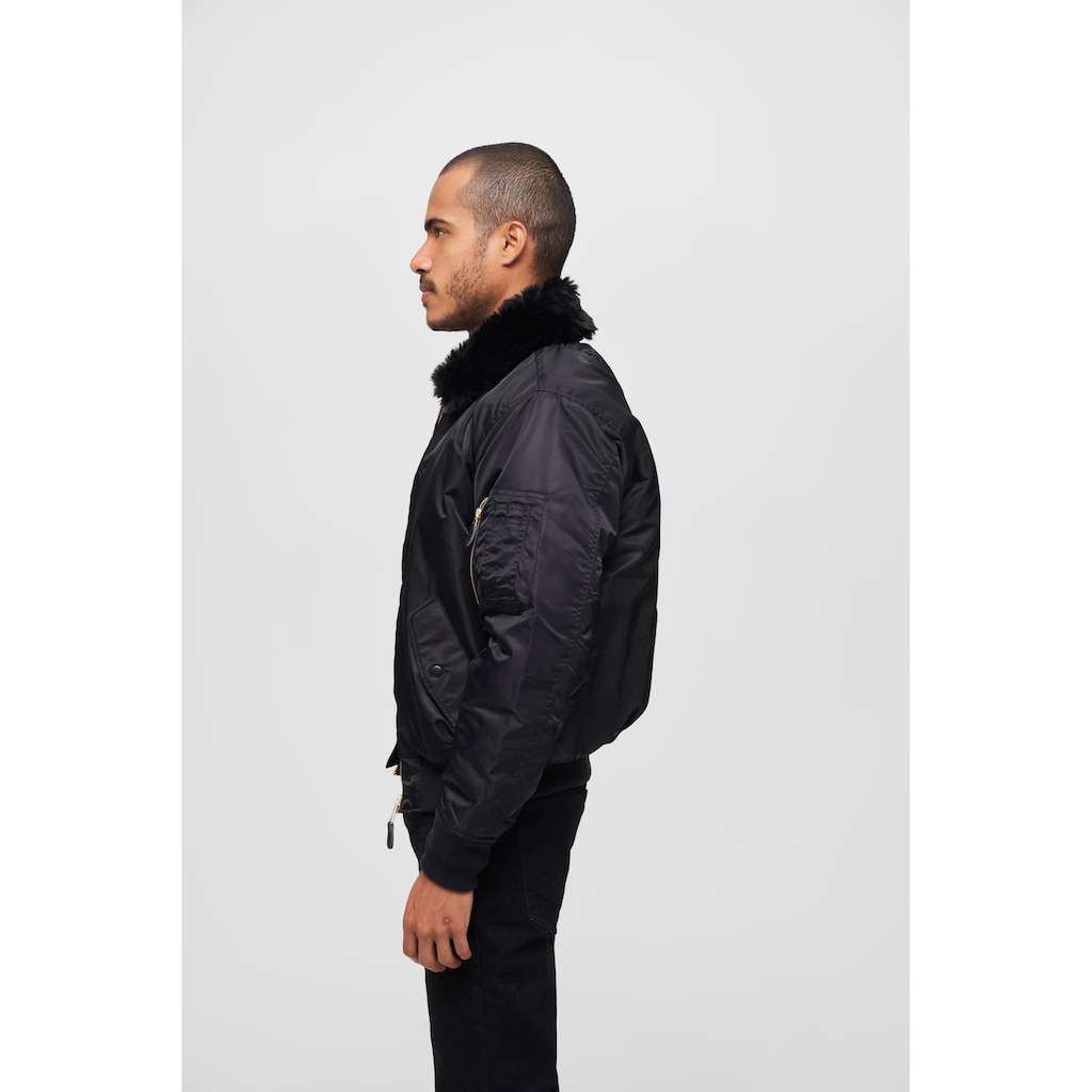 Brandit Winterjacke »Brandit Herren MA2 Jacket Fur Collar«, (1 St.), ohne Kapuze