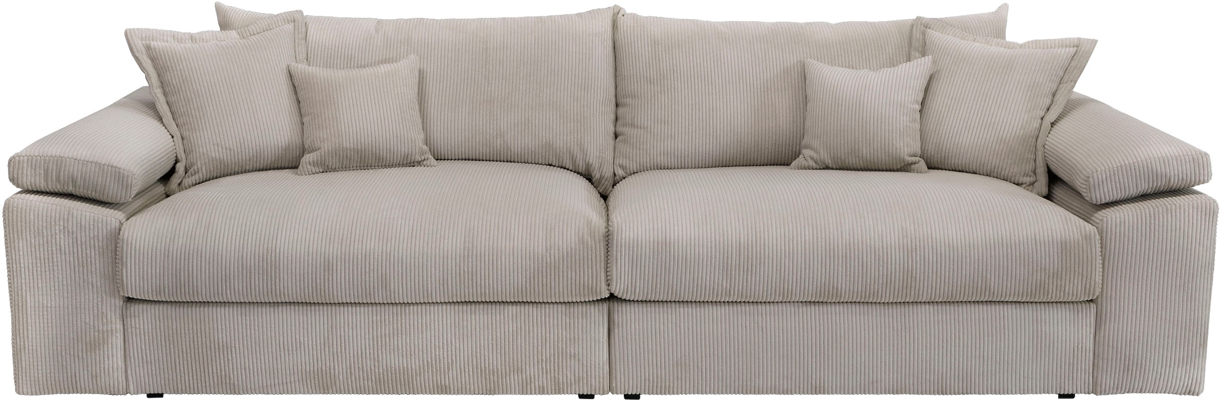 Home affaire Big-Sofa »Soft&Cosy XXL«, Mega Sofa, in Cord, inklusive Kissen