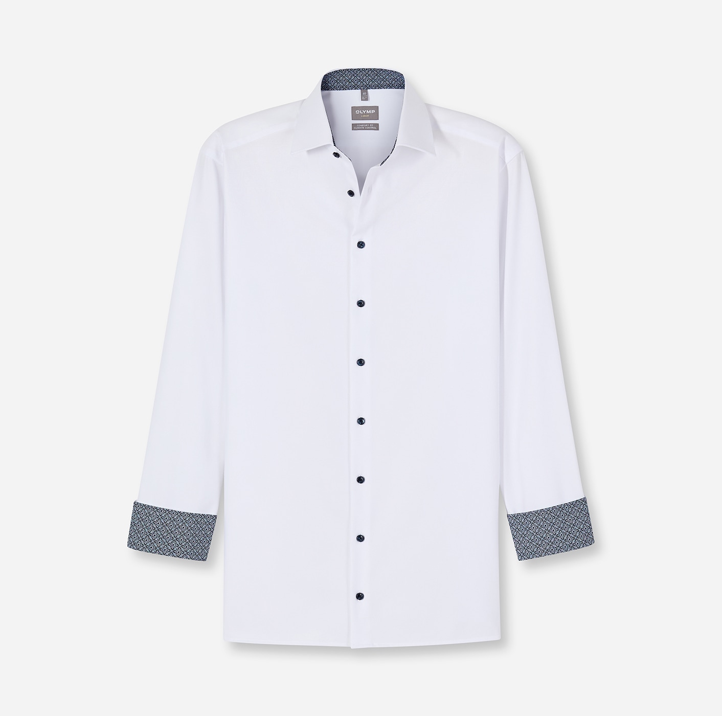 OLYMP Langarmhemd »24/7 - Luxor comfort fit« Climate Control, Businesshemd, New-Kentkragen, comfort fit