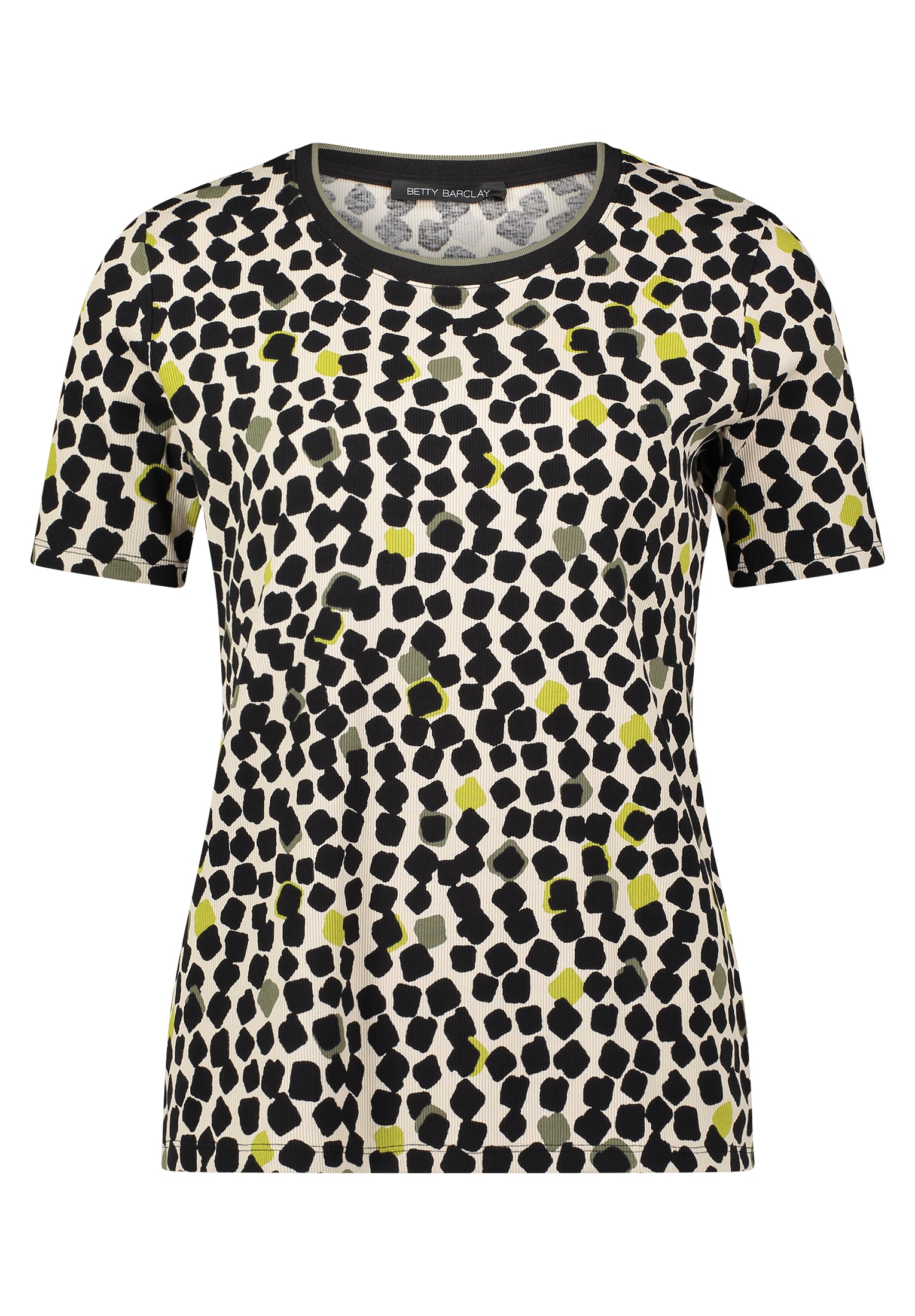 Betty Barclay Kurzarmshirt »Betty Barclay Basic Shirt mit Print«, (1 tlg.), Rippbündchen