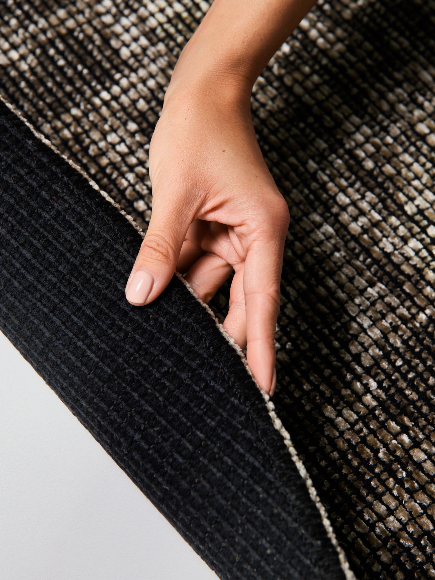 ELLE DECORATION Teppich »Prisma« rund 5 mm Höhe Glanz-Effekt, Karo Design, Kachel-Optik, Wohnzimmer, Schlafzimmer,Flur