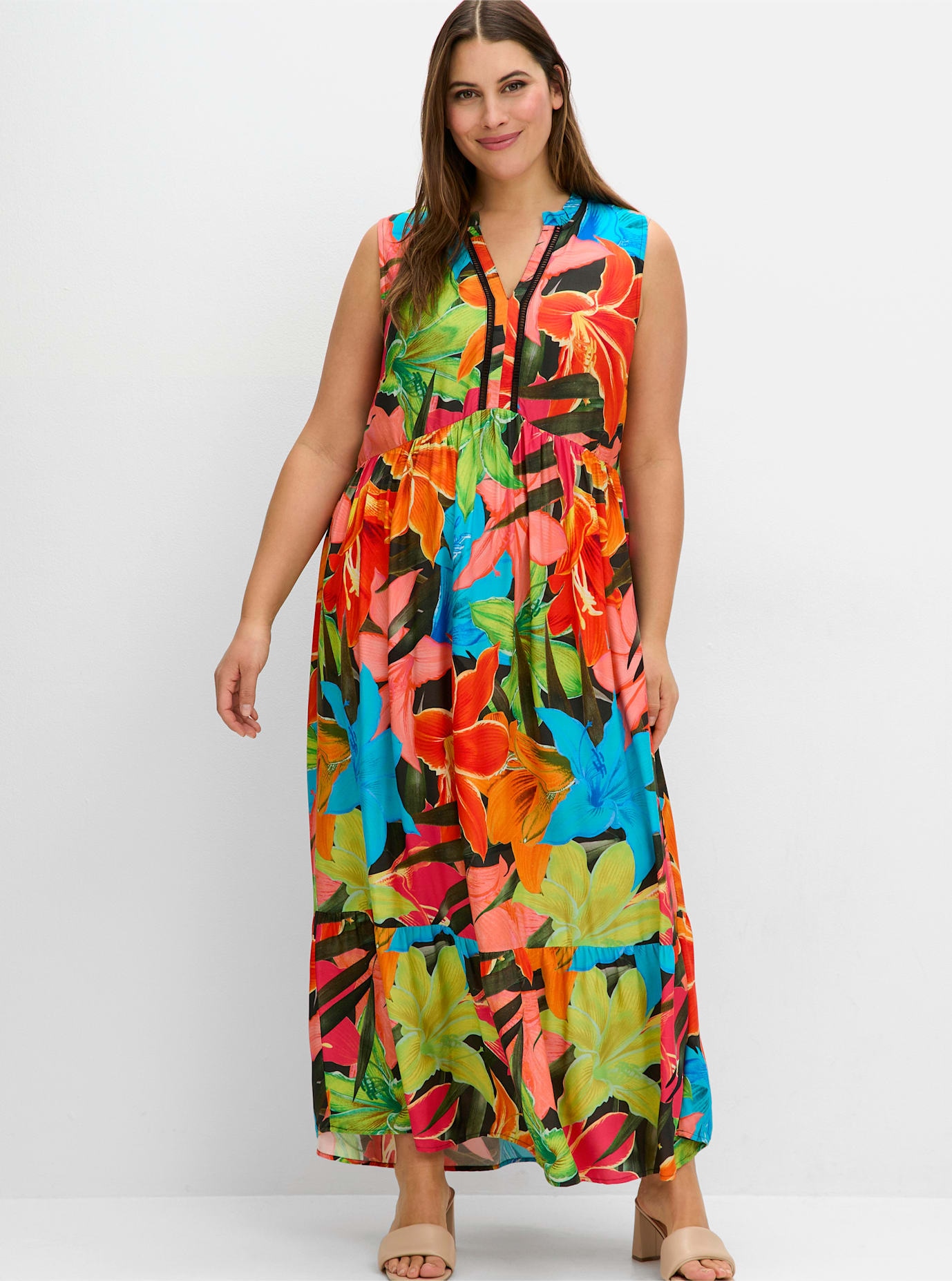Sheego Maxikleid "Maxikleid" günstig online kaufen