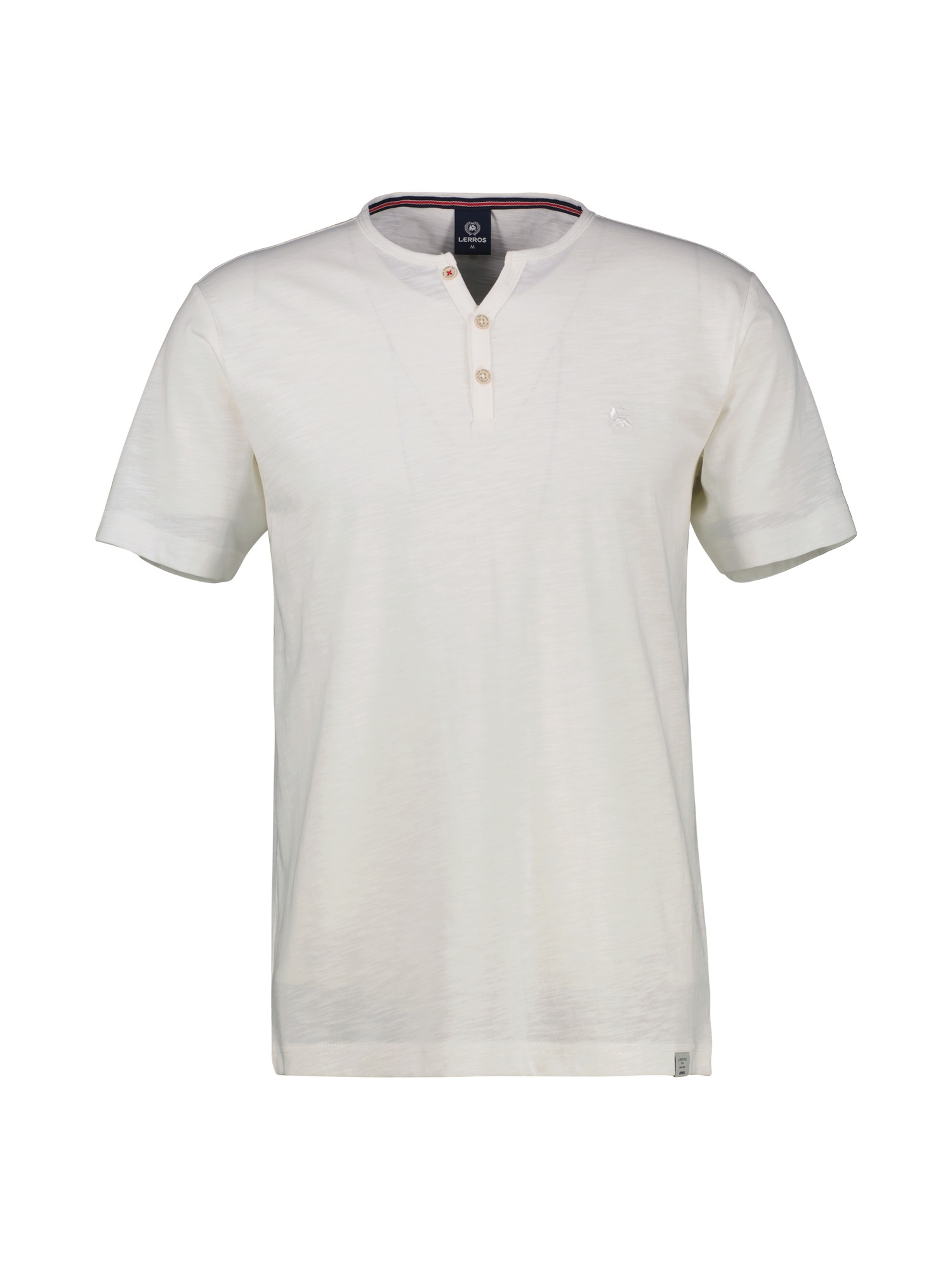 LERROS Henleyshirt "Serafino-Shirt in unifarbener Strukturware" günstig online kaufen