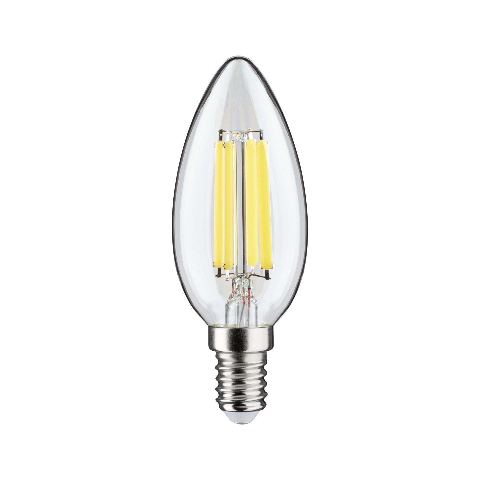 Paulmann LED-Leuchtmittel »Eco-Line Filament 230V LED Kerze E14 1er-Set 525lm 2,5W 4000K Klar«, E14, 1 St., Neutralweiß