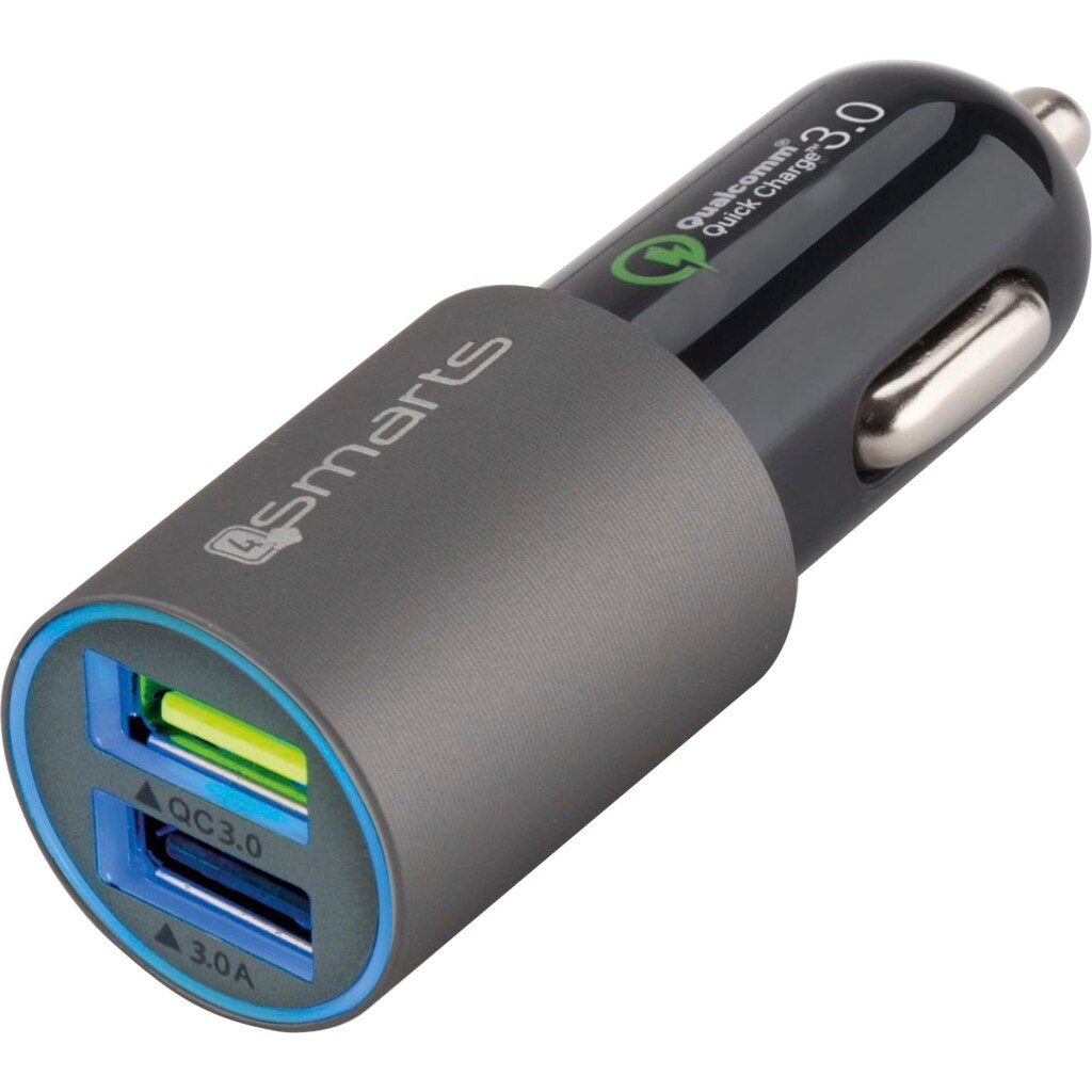 4smarts USB-Ladegerät »Rapid Qualcomm 3.0 KFZ-Lader«
