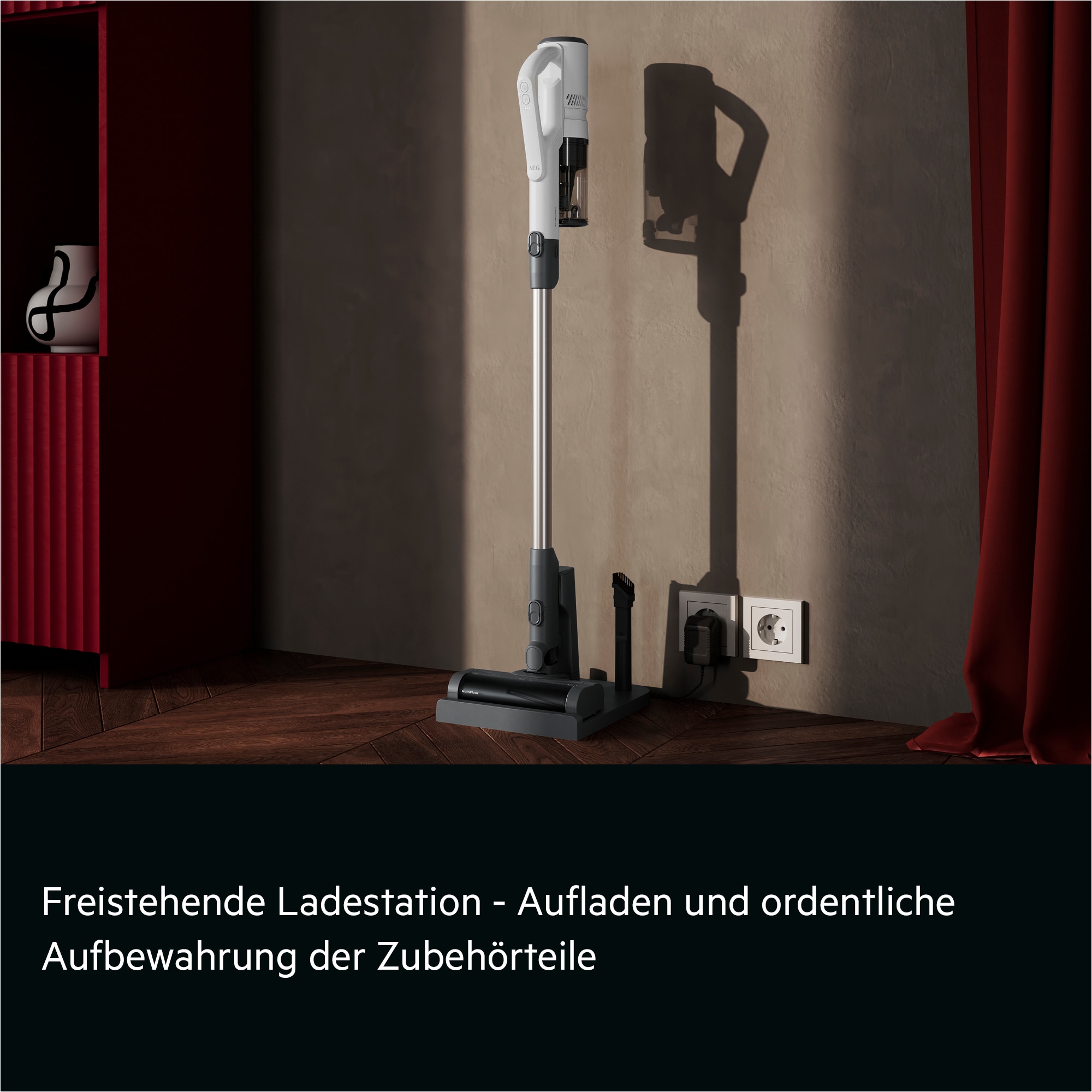 AEG Akku-Stielstaubsauger »AP51UH18ST« Extra stark, leicht & kabellos – keine Haarverwicklung, bis 50 Min.