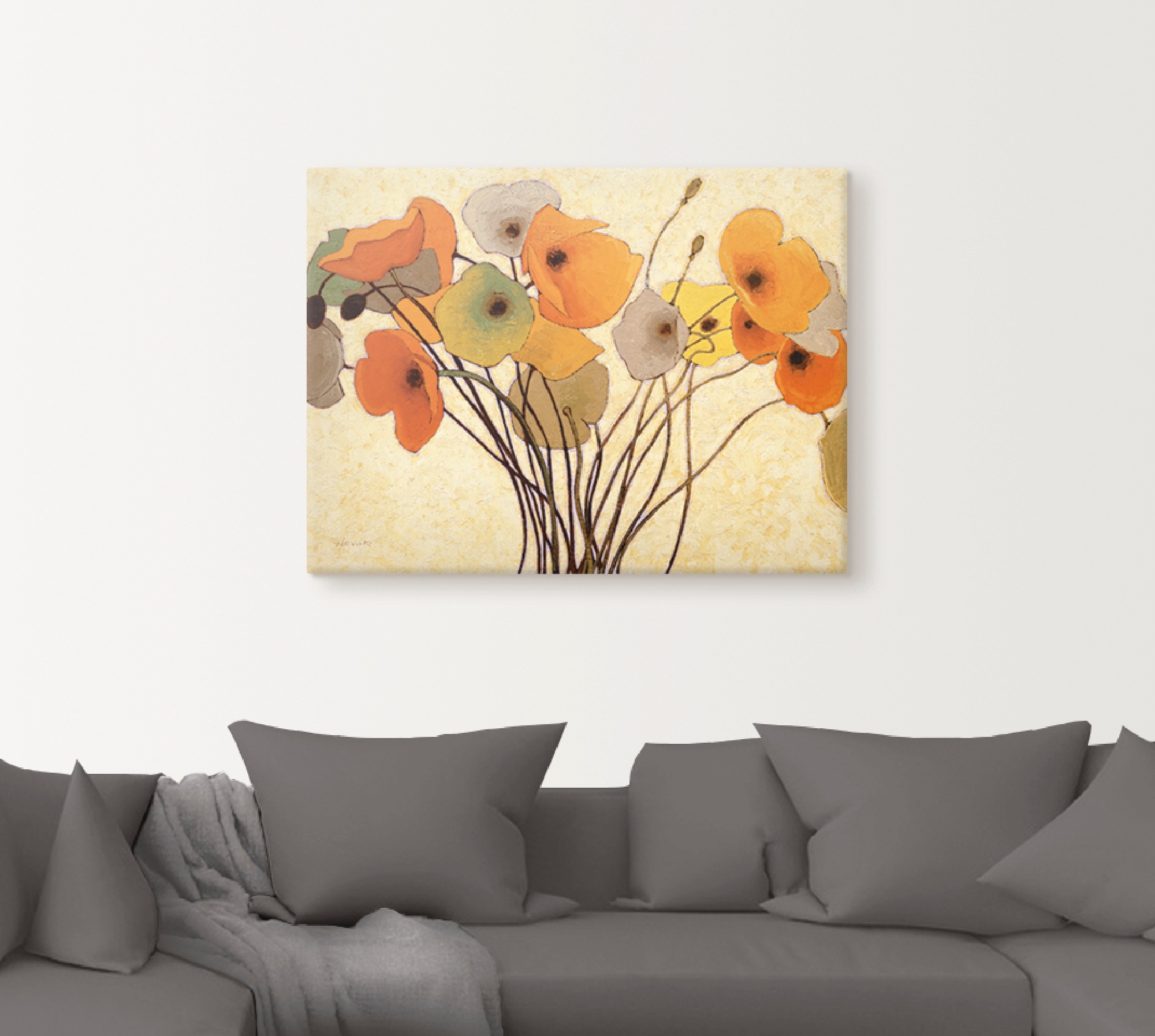 Artland Wandbild »Kürbismohn I«, Blumen, (1 St.), als Leinwandbild, Poster, Wandaufkleber in verschied. Größen