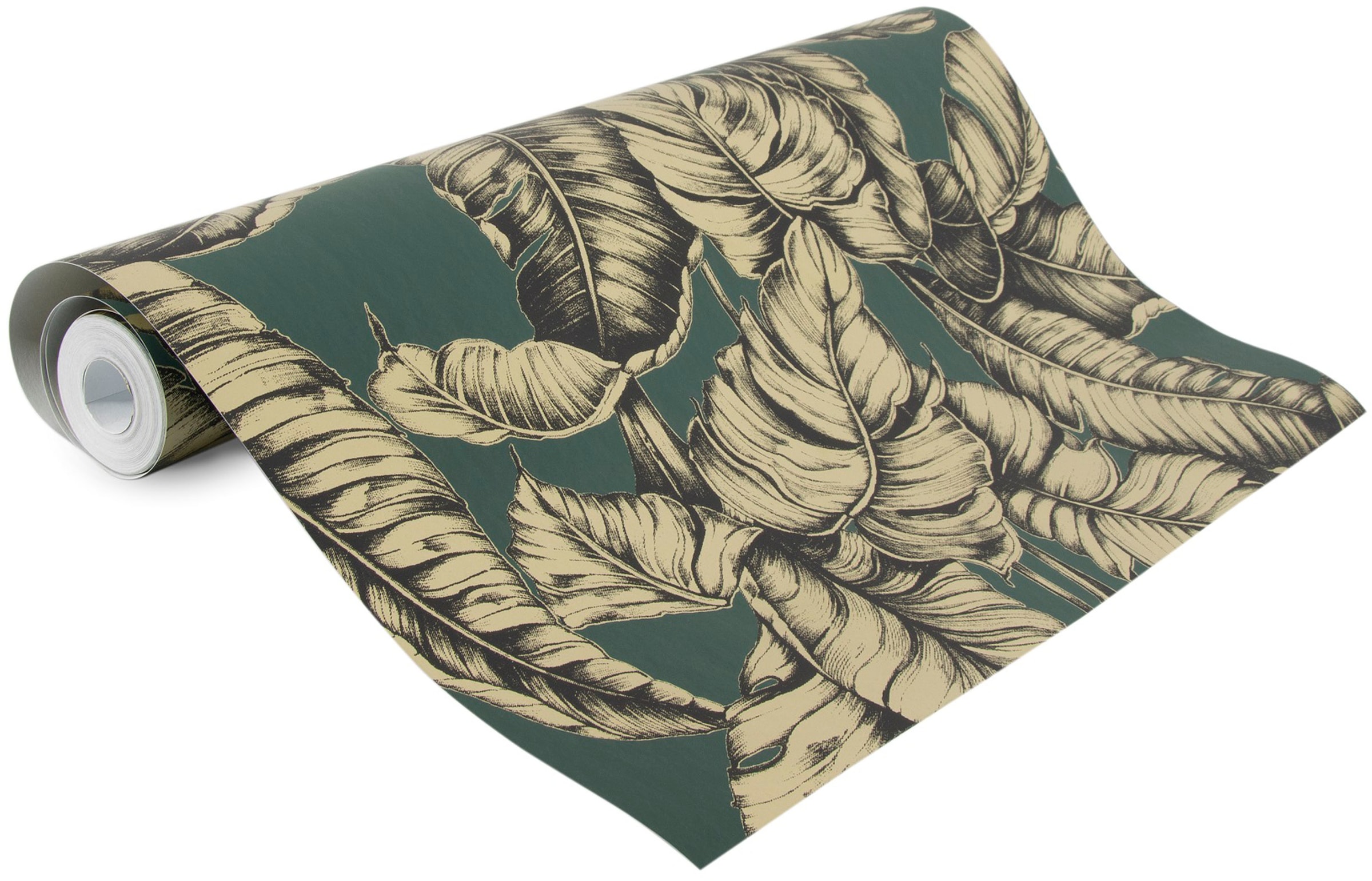 Superfresco Easy Vliestapete »Naomi Grun/Gold«, Motiv, botanisch