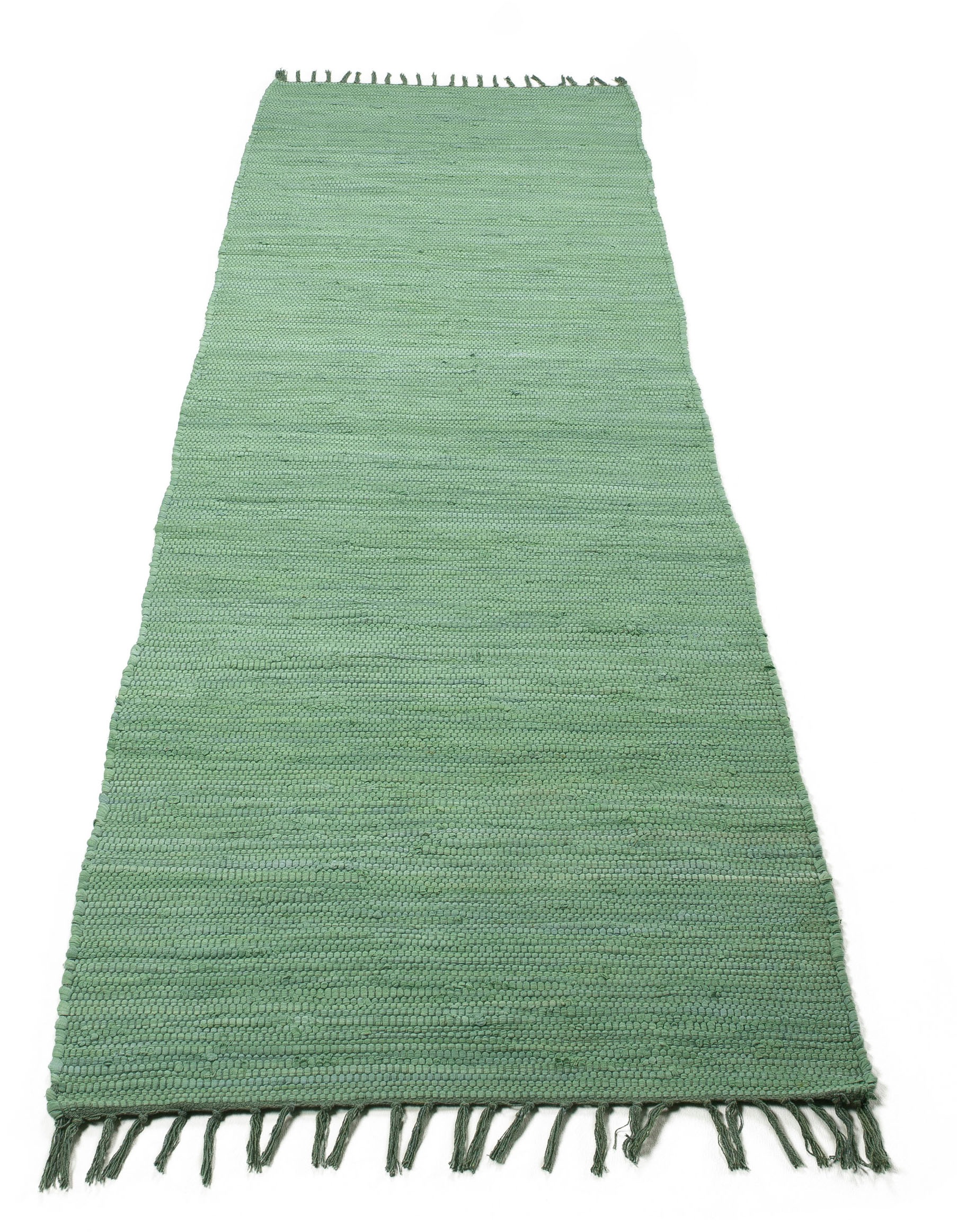 carpetfine Teppich »Kelim Chindi uni, auch als Läufer«, rechteckig, 5 mm Höhe, Wendeteppich, reine Baumwolle, handgewebt, Uni-Farben, mit Fransen