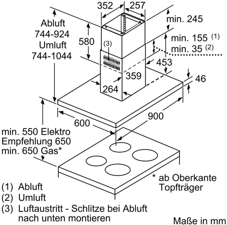 SIEMENS Inselhaube »LF98BIP50«, Serie iQ500