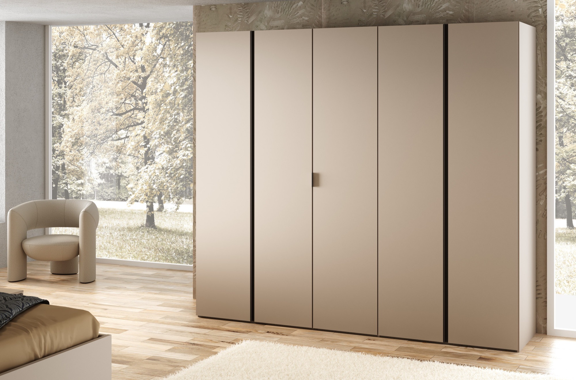 Home affaire Kleiderschrank "RUBINO, Drehtürenschrank,Schlafzimmerschrank m günstig online kaufen