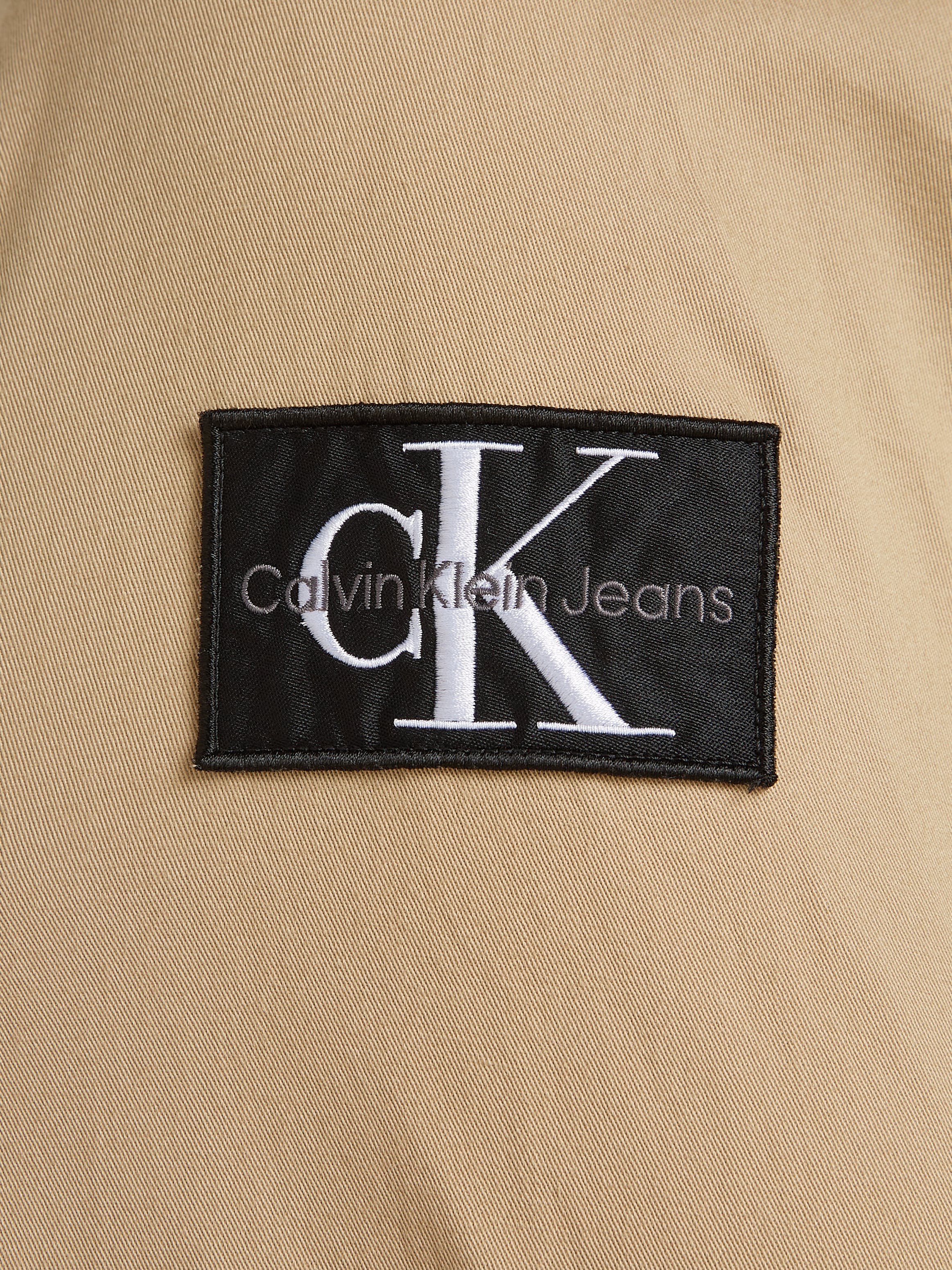 Calvin Klein Jeans Plus Langarmhemd »PLUS MONOLOGO BADGE SHIRT«, Große Größen